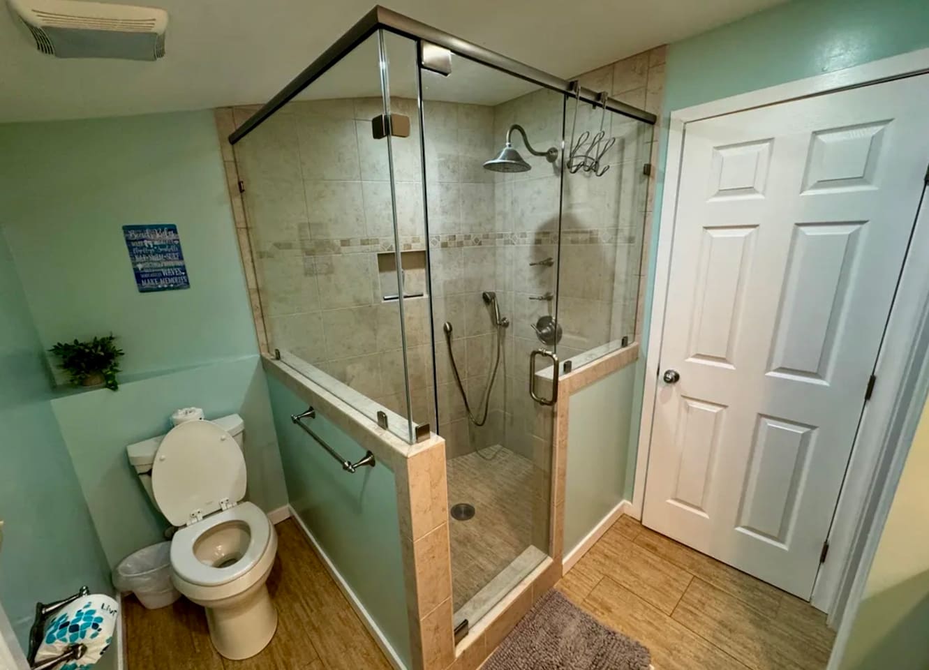 Bathroom with walk-in shower