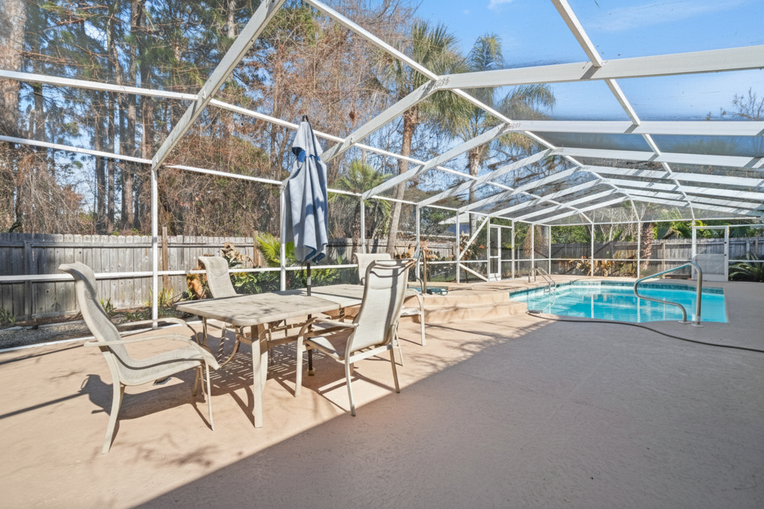 BBQ area with seating