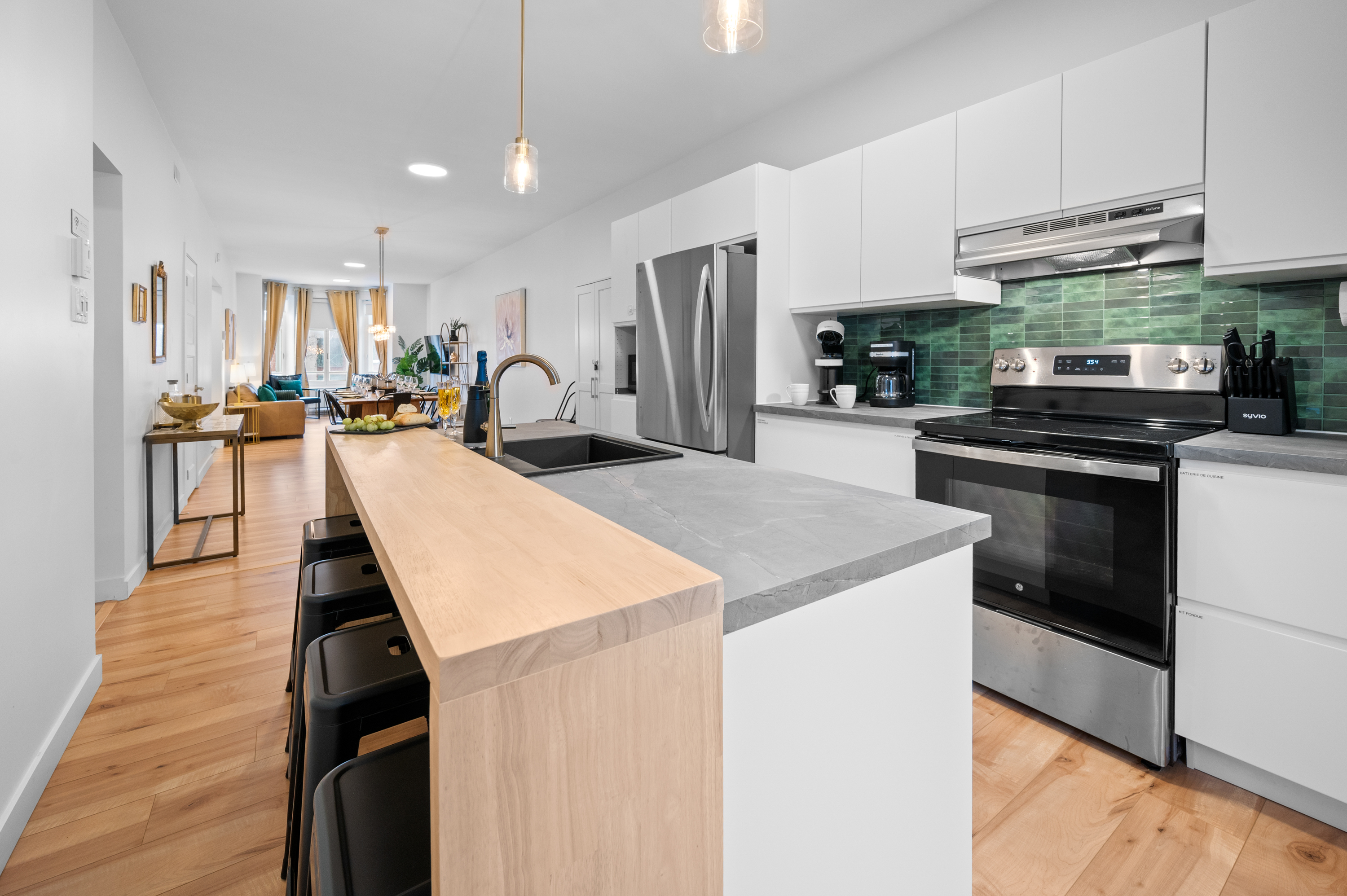 A cozy kitchenette made for convenience.