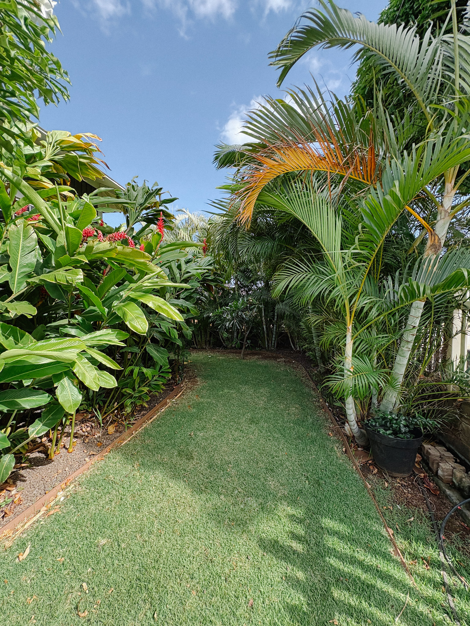 Private front yard