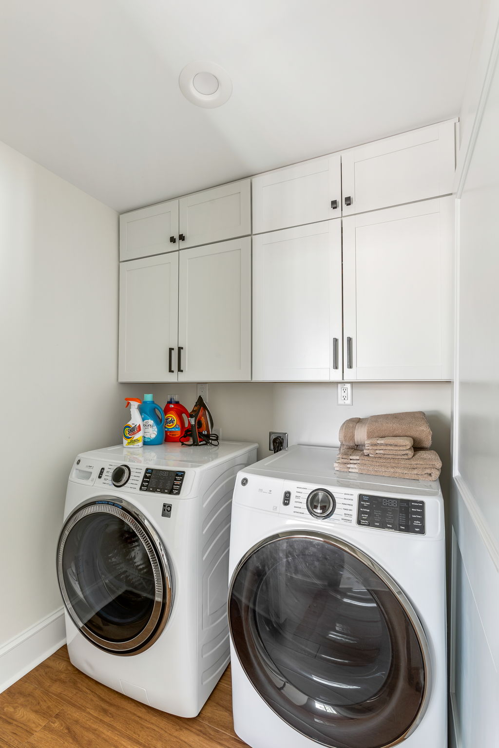 Fully stocked laundry room