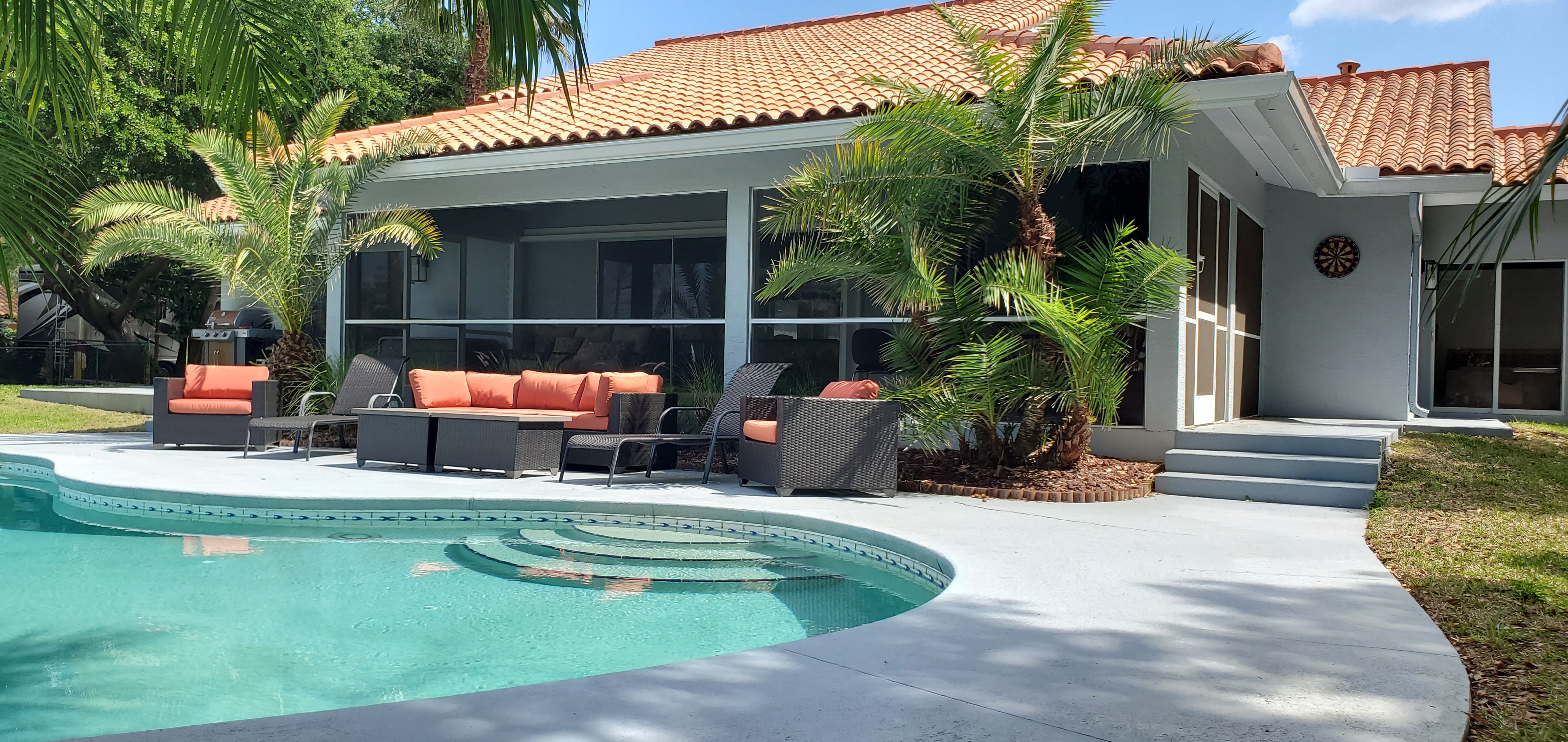 Sunset Cove pool and Lanai