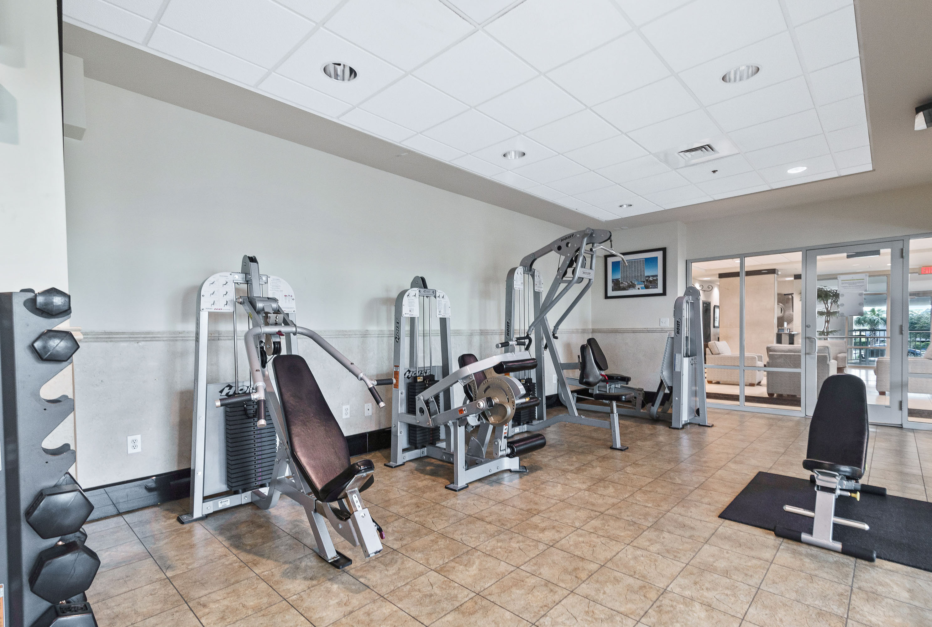 Energize your body and soothe your soul in our fitness center overlooking the ocean.  Achieve your fitness goals while enjoying the beauty of the coast.