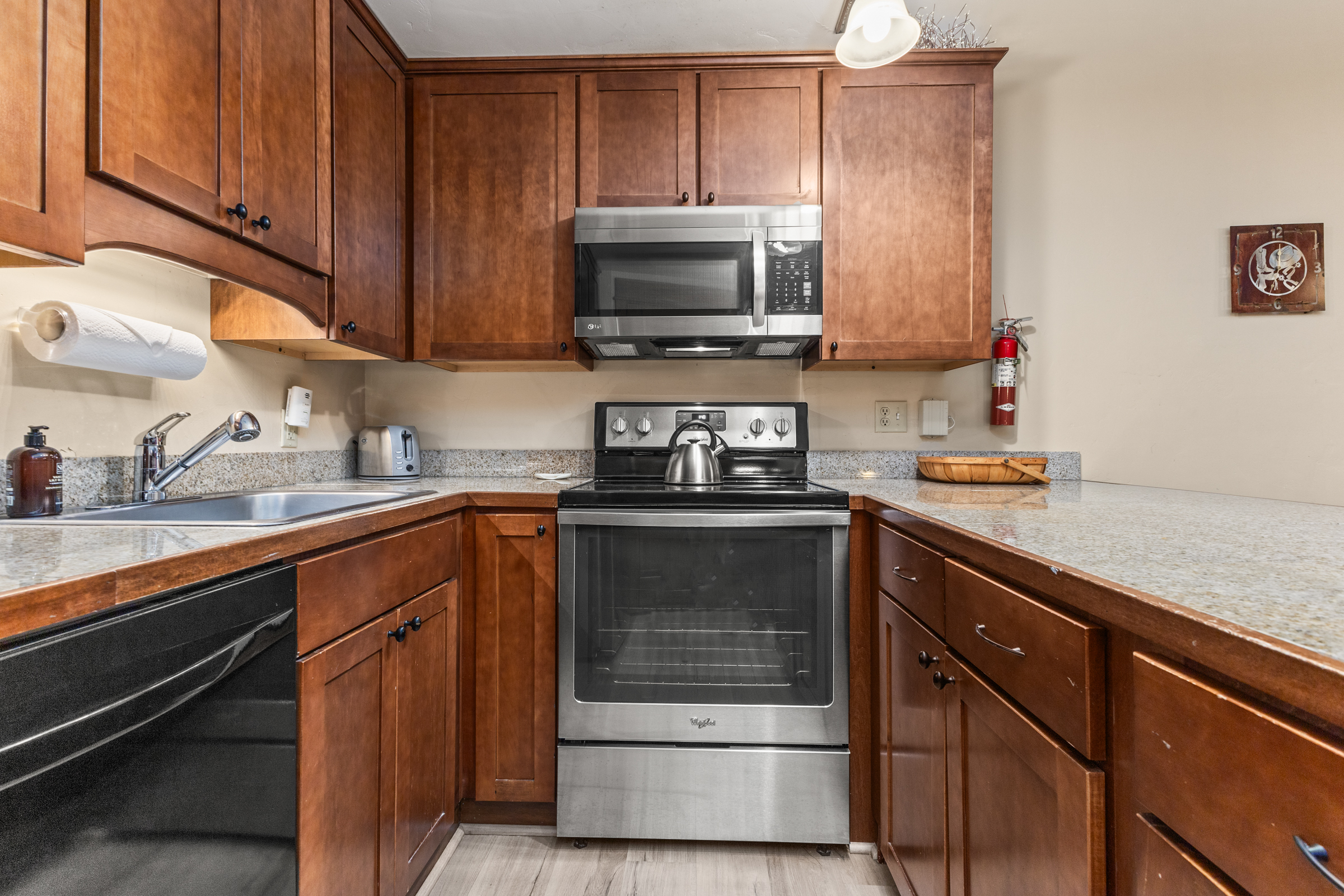 Kitchen | Refrigirator, Stove and Microwave