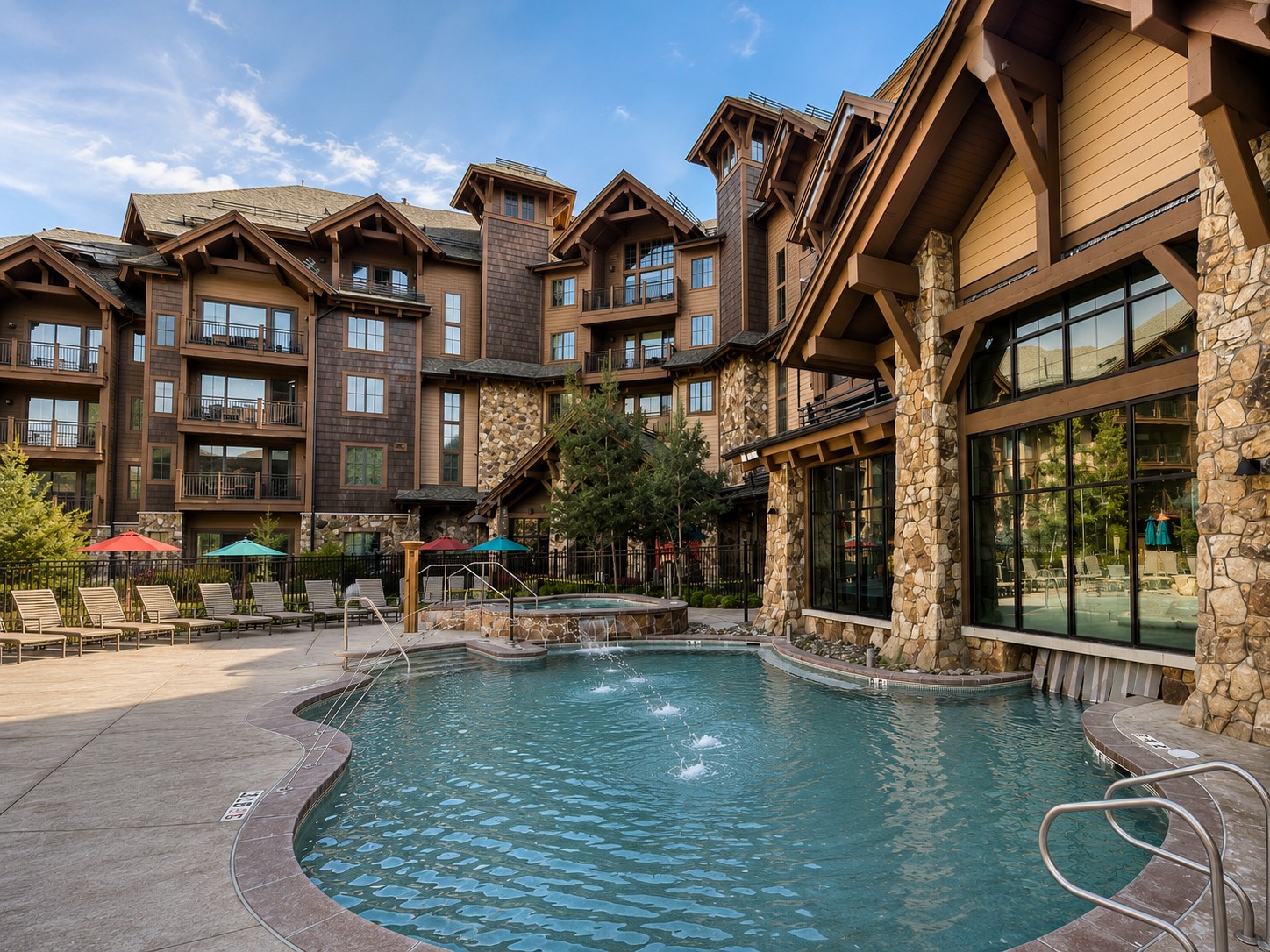 Make a splash in the outdoor heated pool
