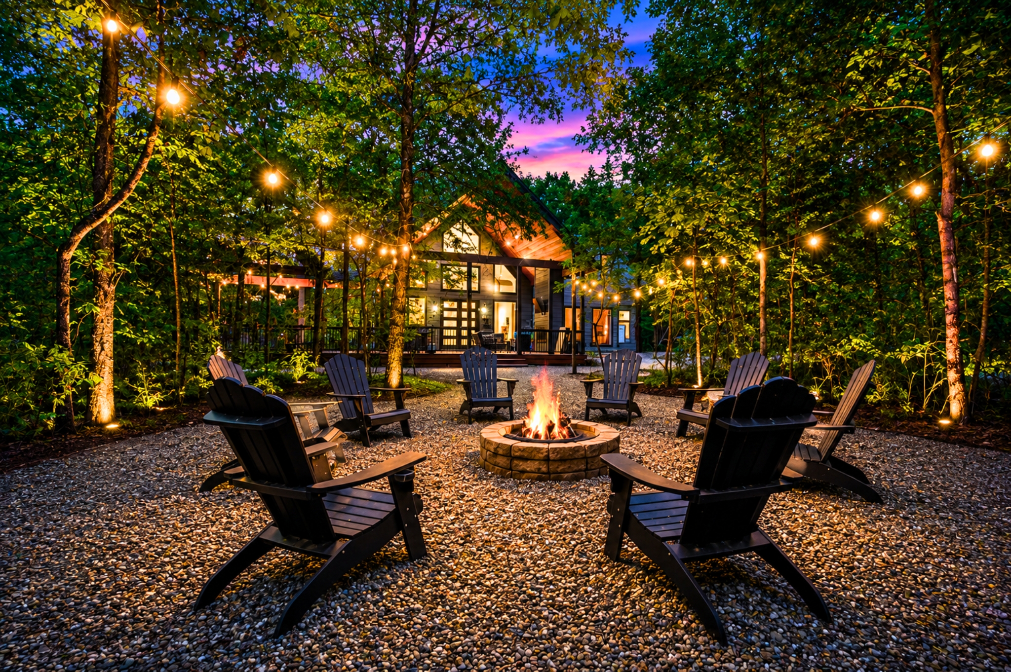 Night Smoke Cabin