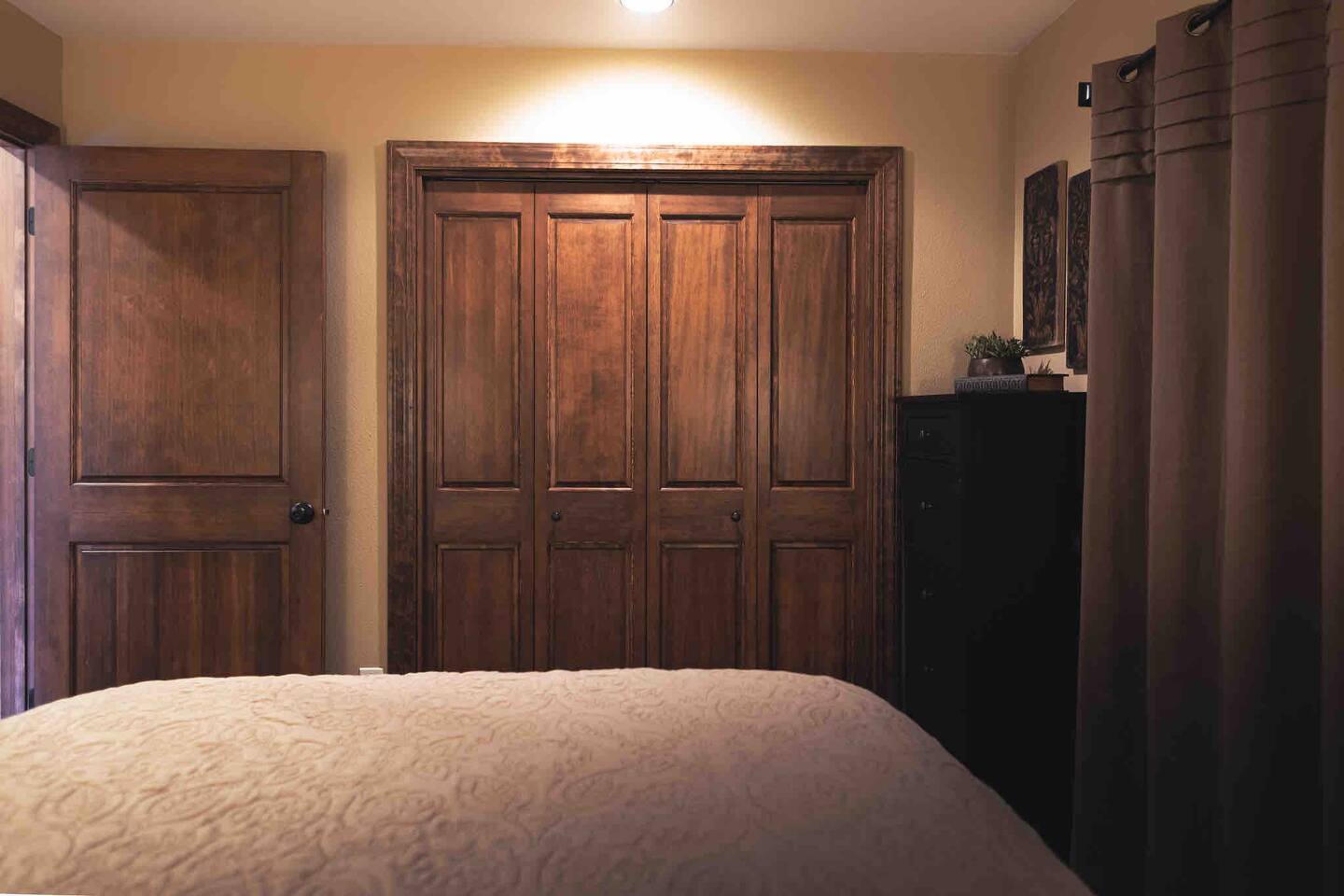 Second bedroom closet and dresser
