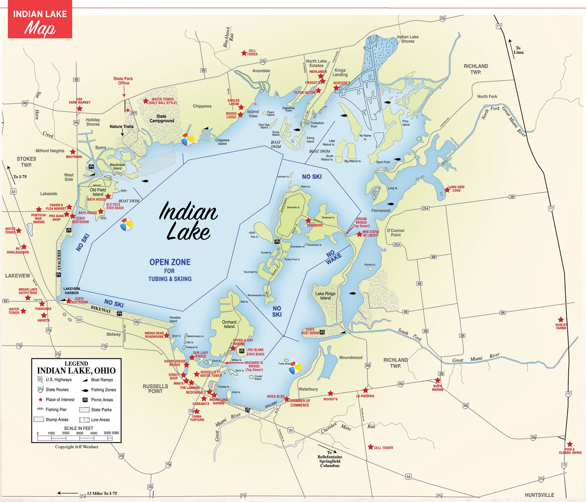 The Waterbury Way - Indian Lake Map