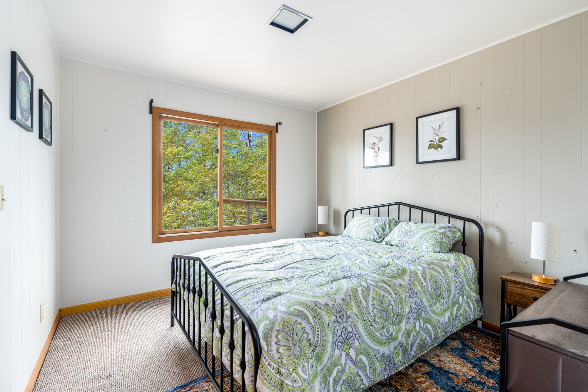 This bedroom has a Queen bed.  All the bedrooms will be upgraded with fresh paint and beautiful linens. 