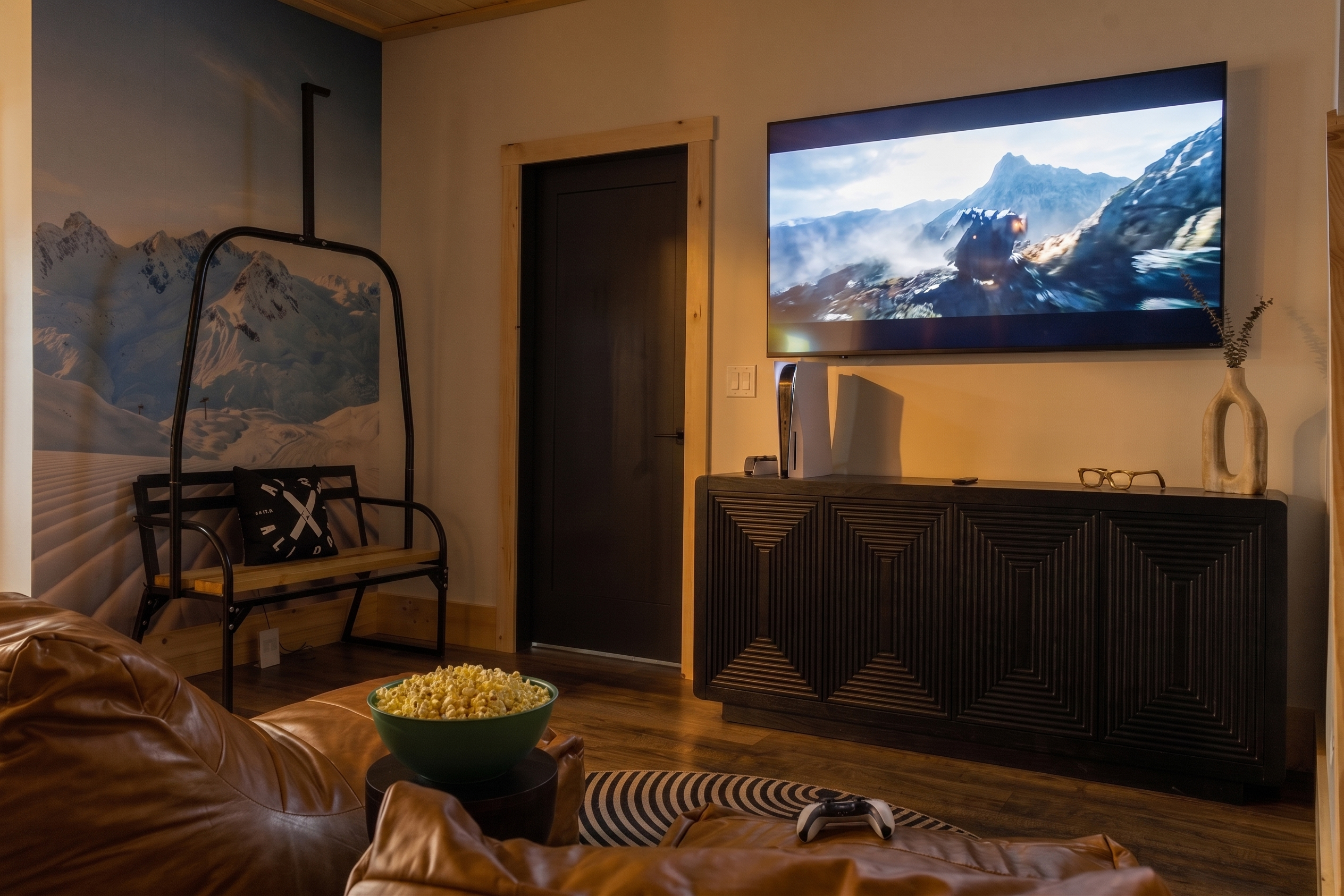 Our basement area brings everyone together for good times!