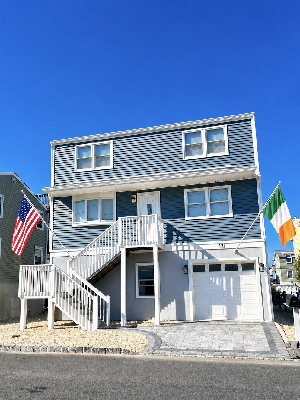 You will be in the Upper Floor Unit Entrance is at the back of the house