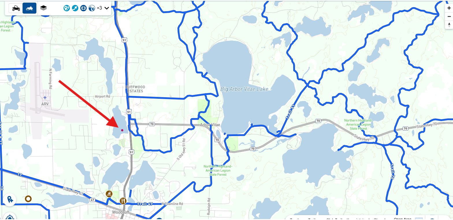 Snowmobile Trail Map