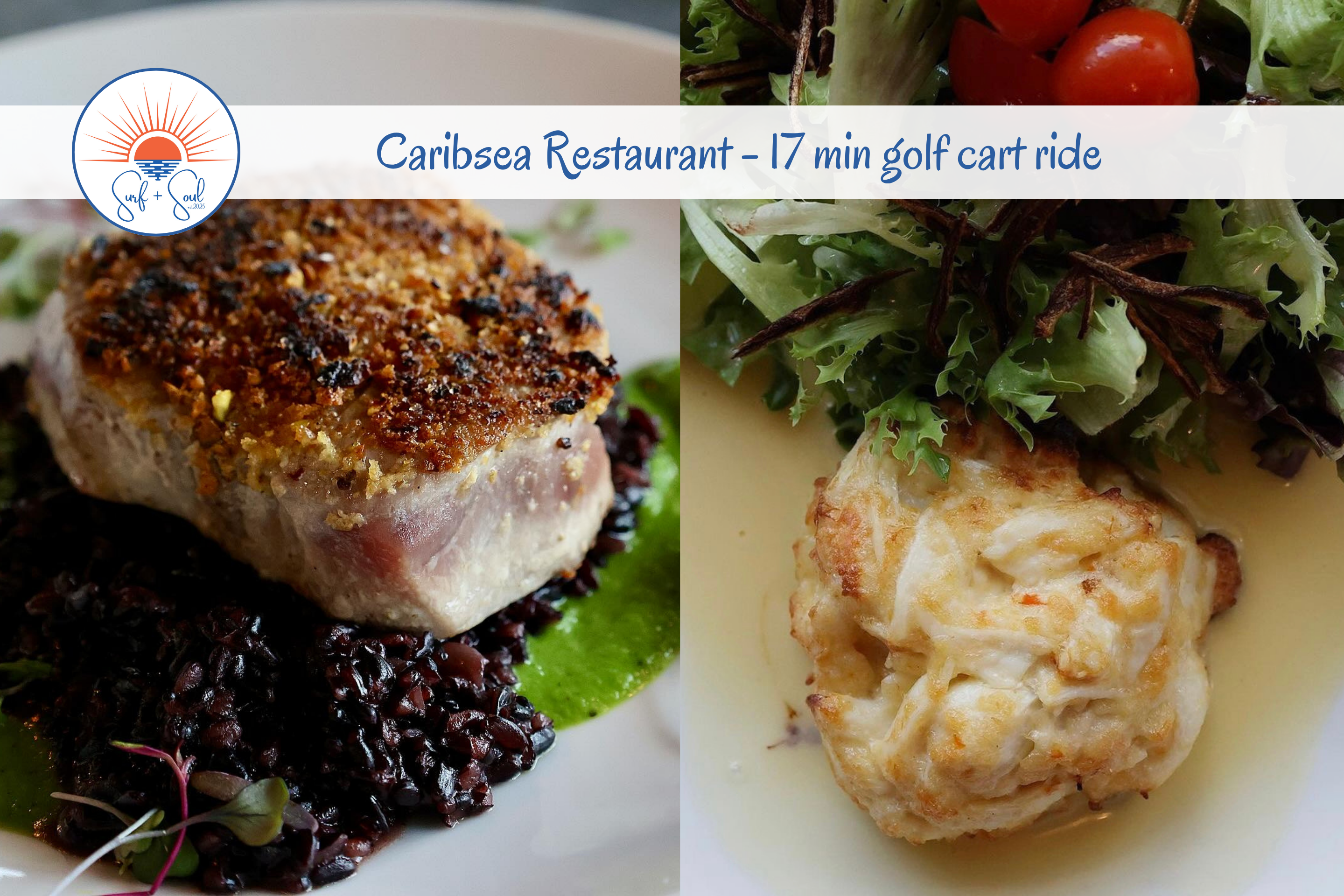 Grab some crabcakes at Caribsea and savor perfection!