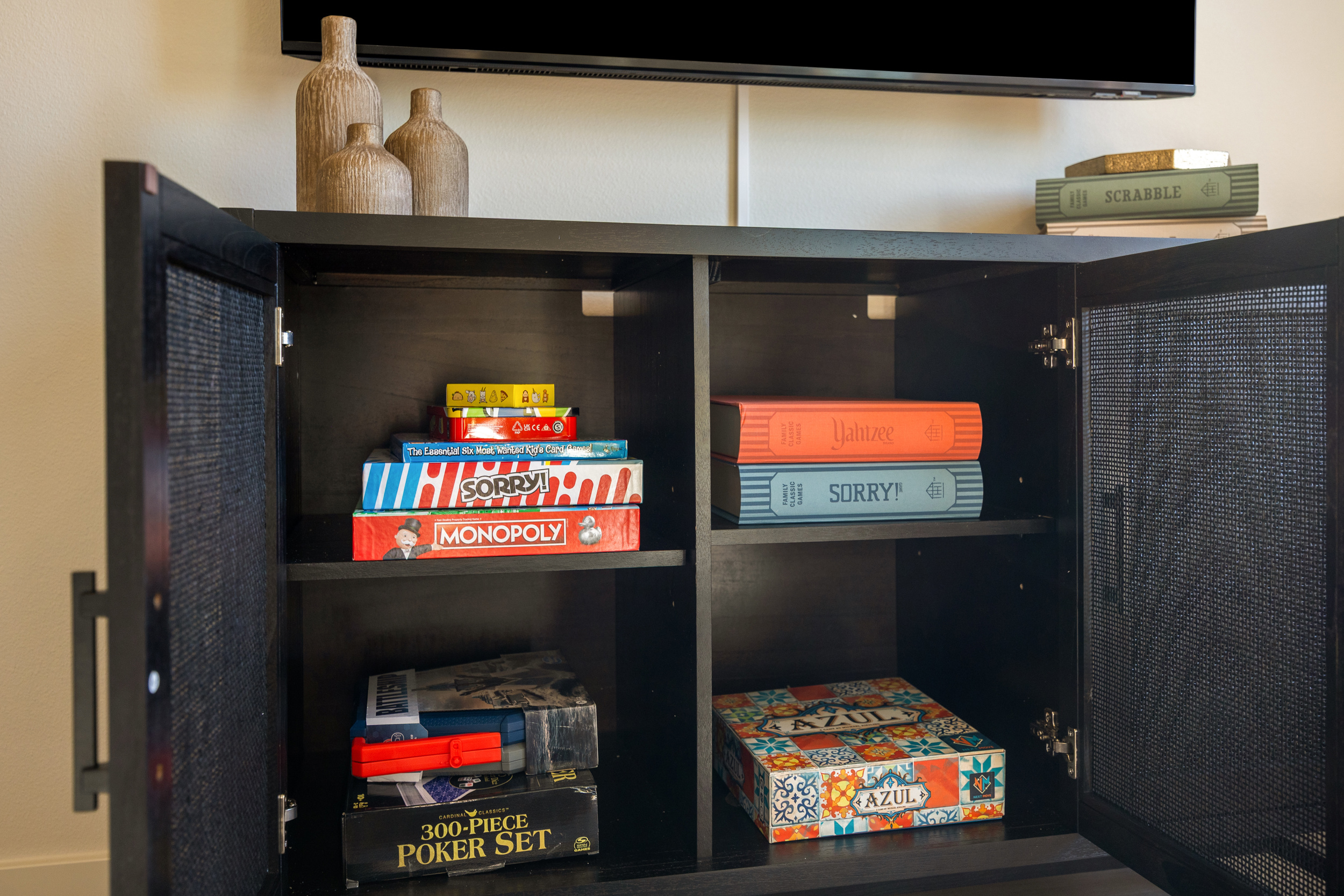 Sorry, Monopoly, Poker, Connect 4, Azul, and more!