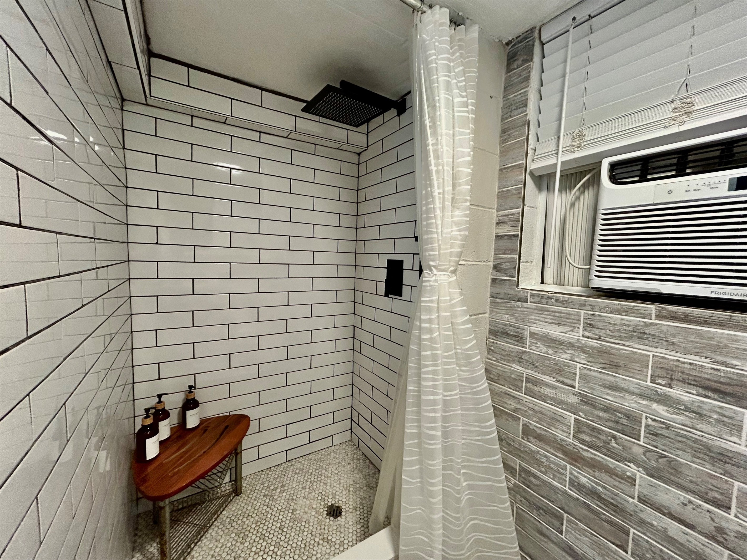 Downstairs bathroom shower, recently remodeled