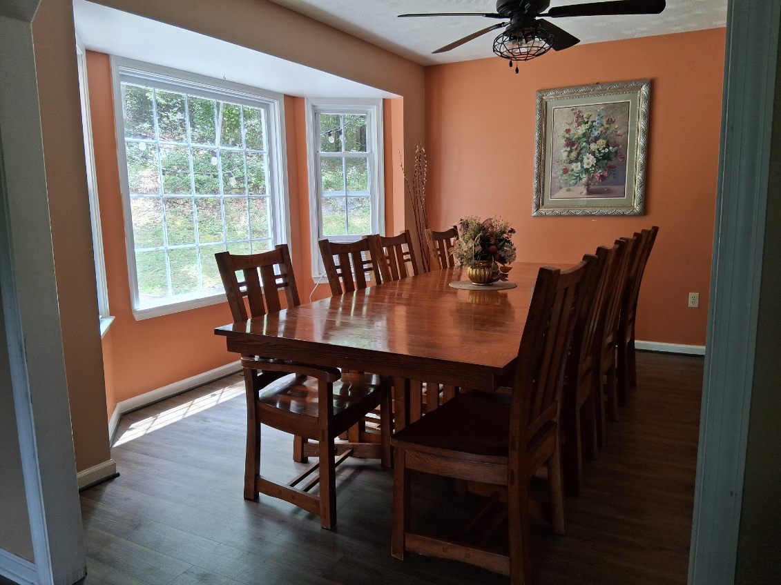Dining room with other seating nearby