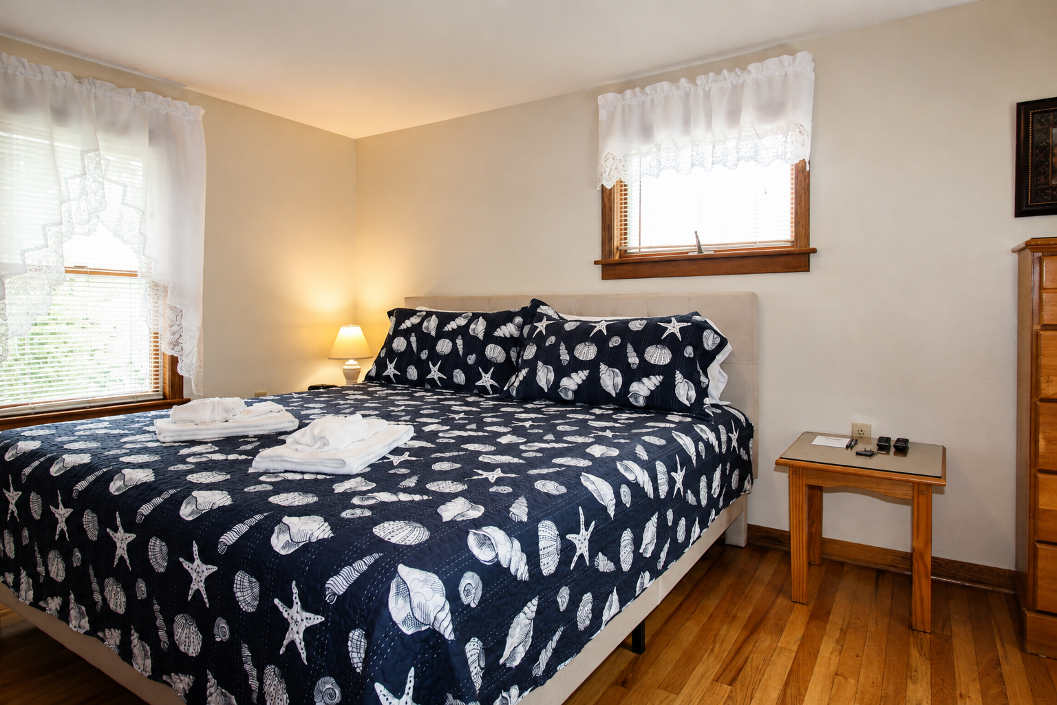 Bedroom #3 with king platform bed