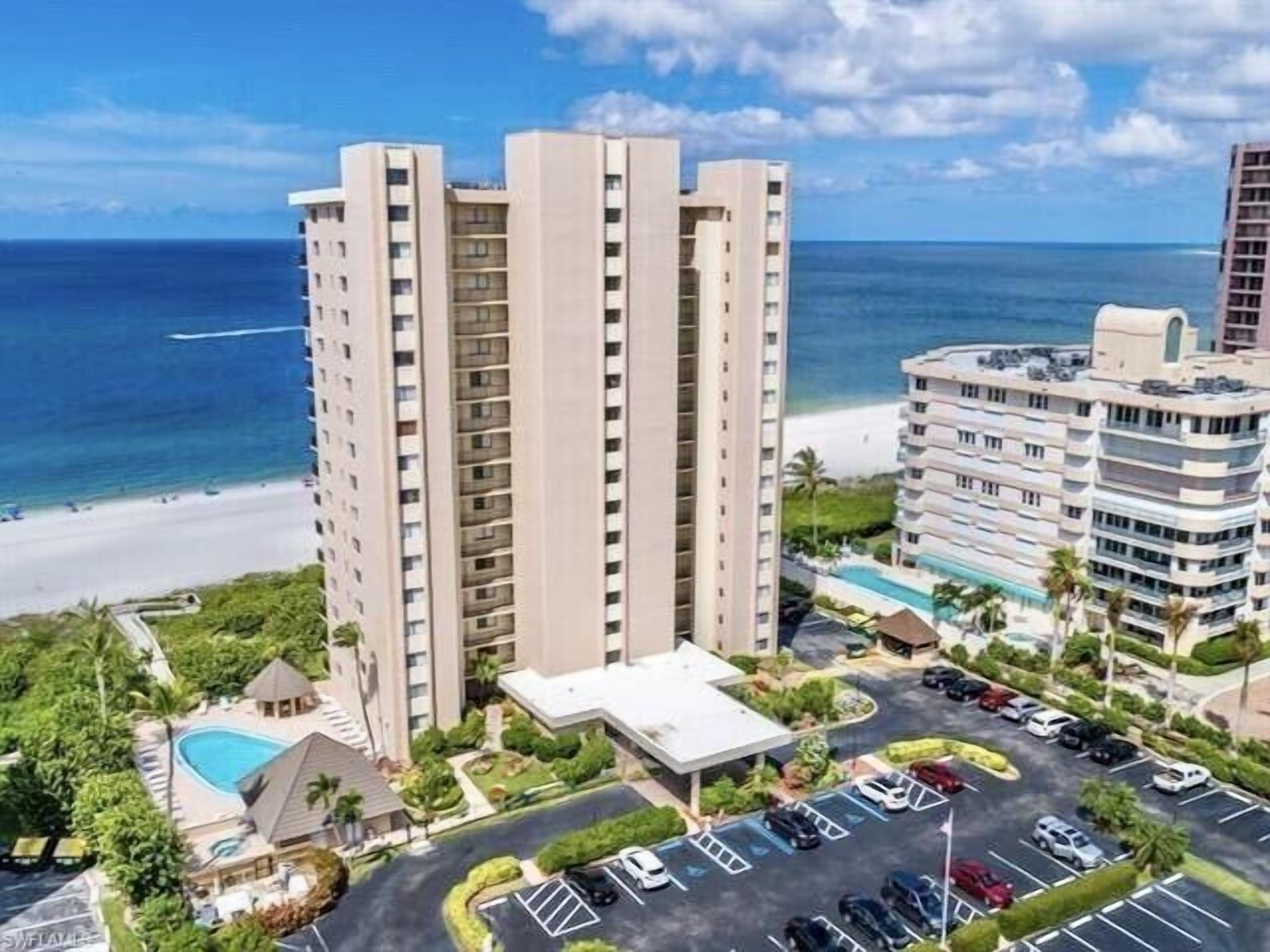 Front of the condo building