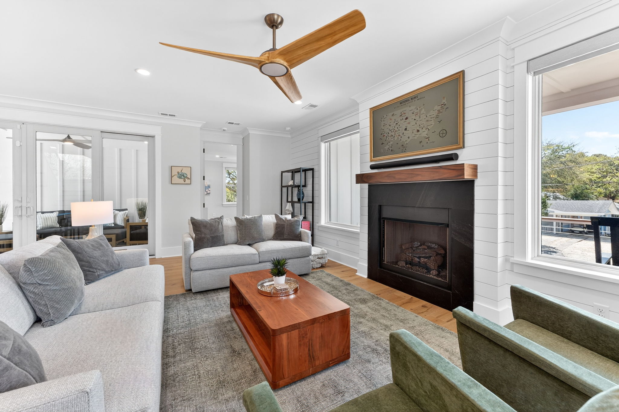 Living Room | On Beach Time | 6 30th Ave, Isle of Palms, SC | IOP Escapes