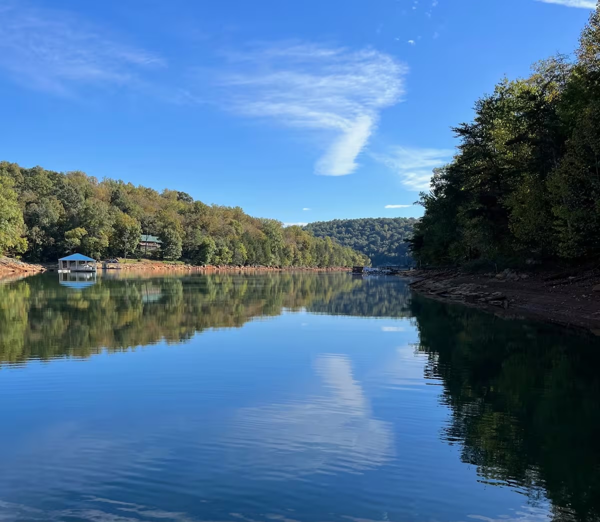 mid day view from dock. Quiet cove!