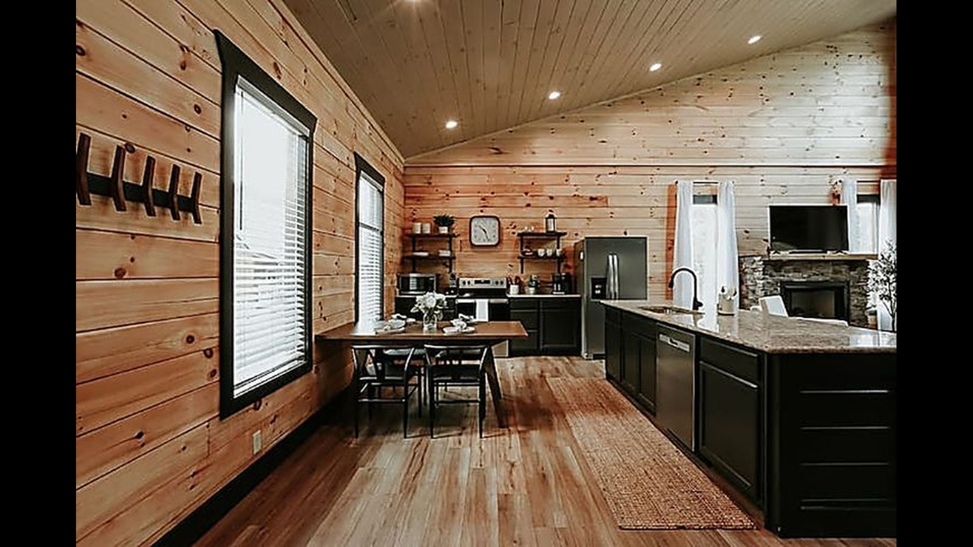 Cook together in a fully equipped kitchen that blends rustic charm with modern convenience