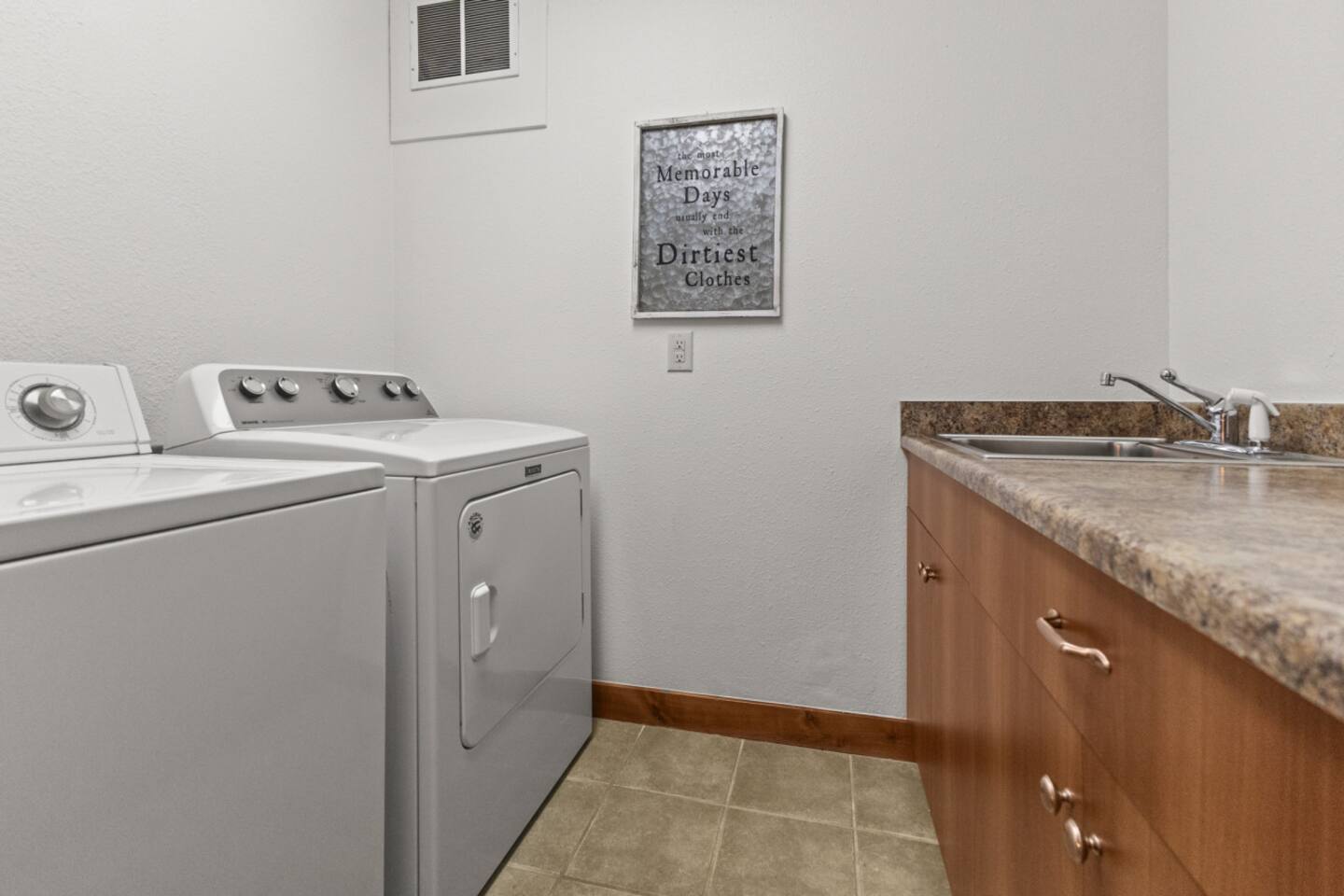 1st Level - Laundry Room with Sink