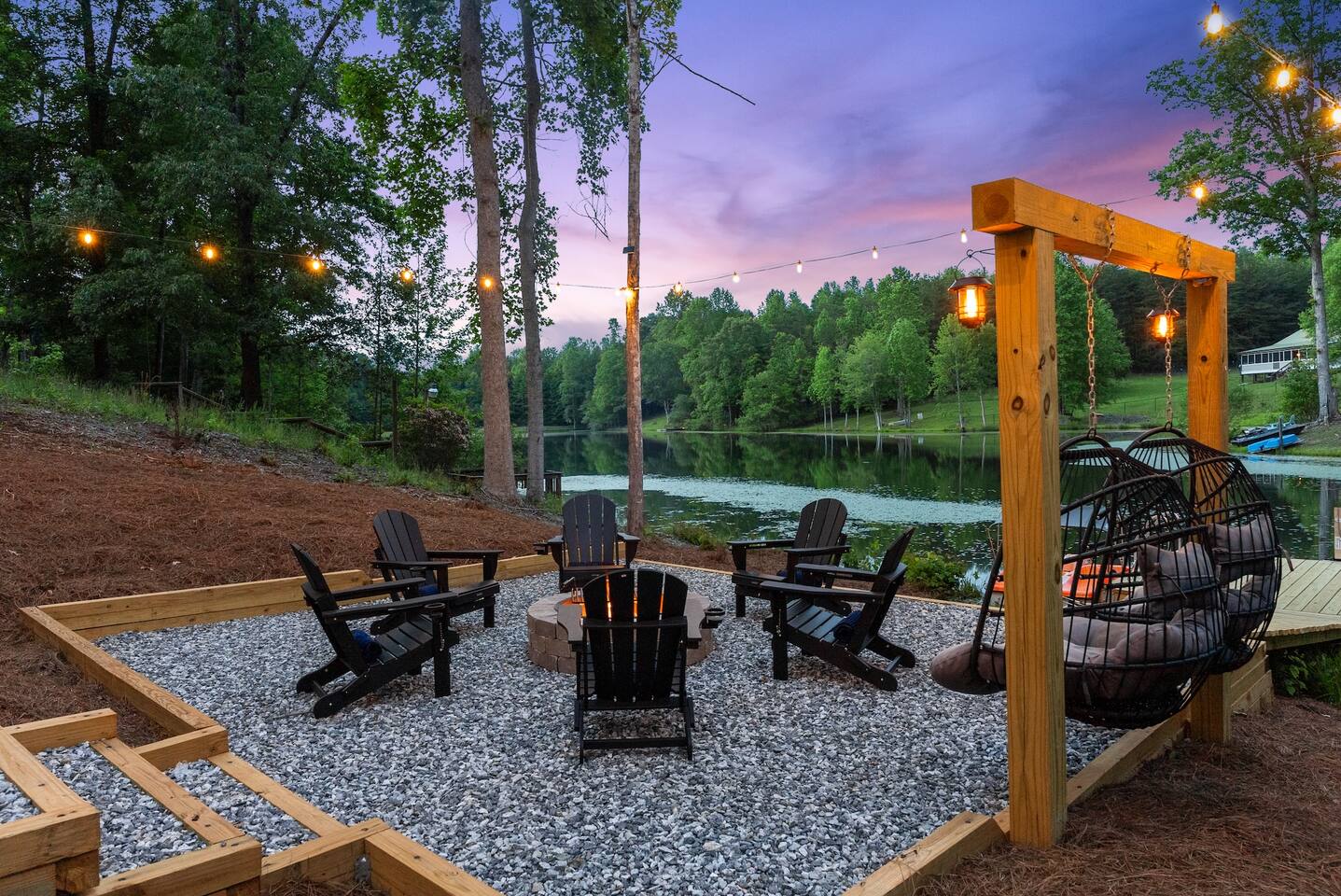 Unwind by the Fire with Stunning Lake Views