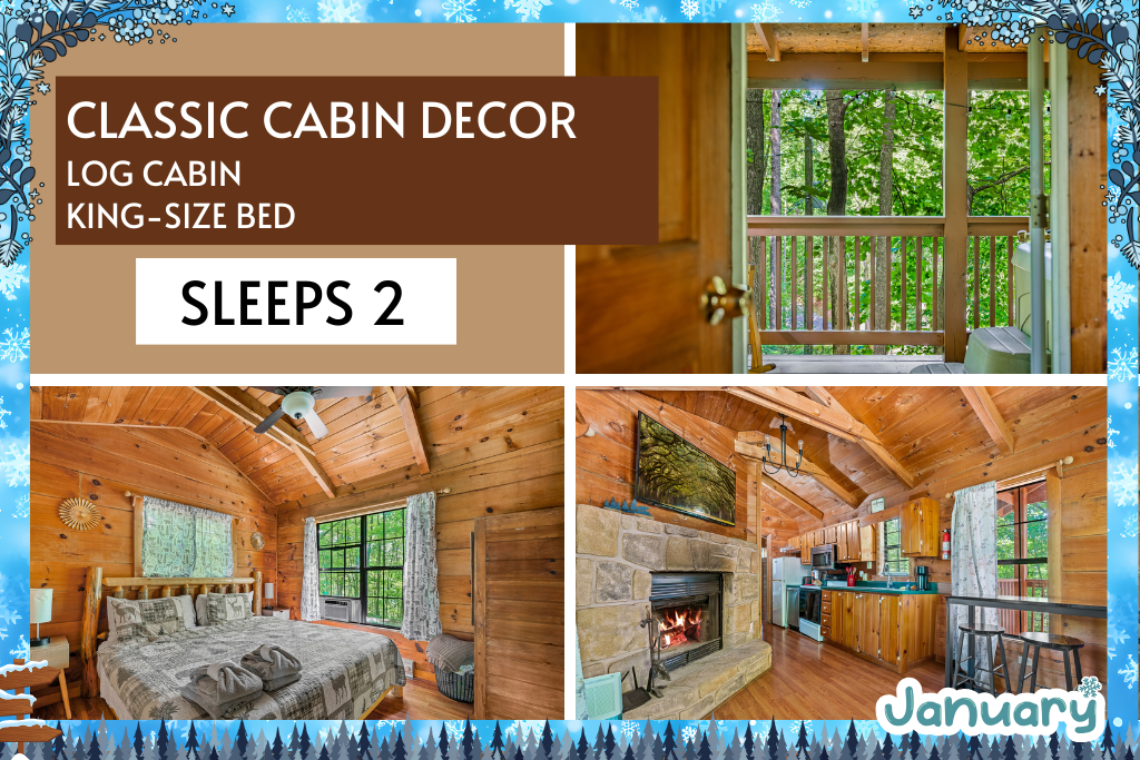 Classic log cabin design with modern touches — made for peaceful getaways.