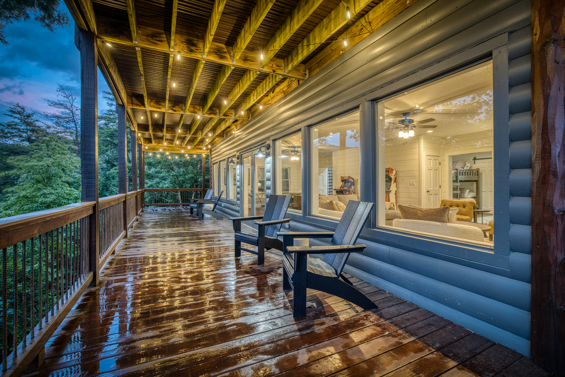 Back porch sitting to take in the scenery