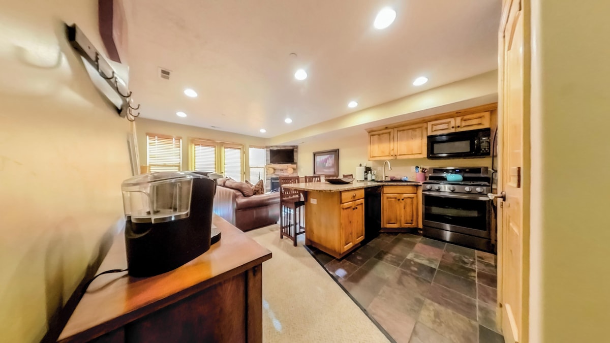 Enjoy preparing meals in the modern kitchen. 