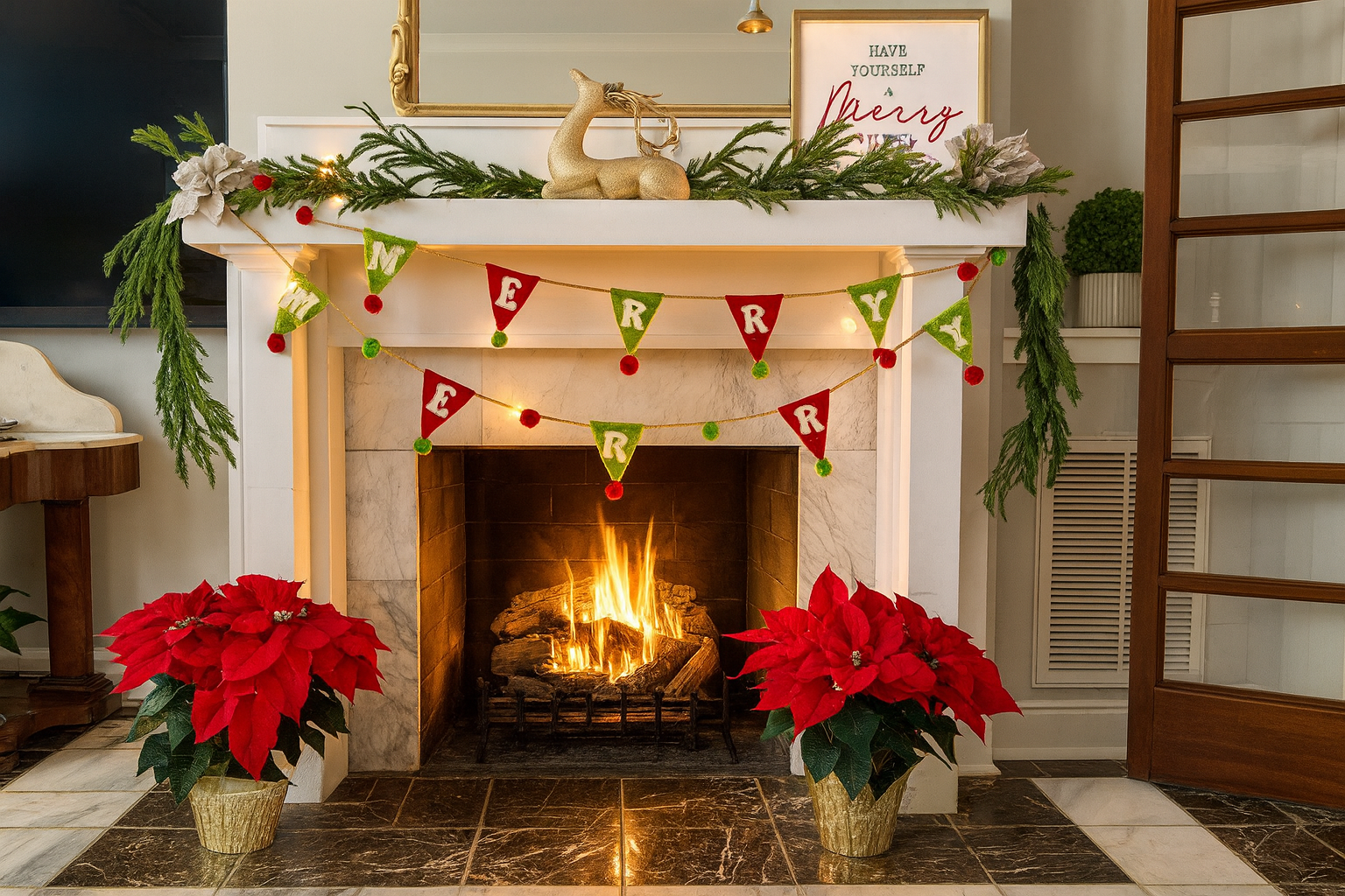 Christmas decor up before Thanksgiving