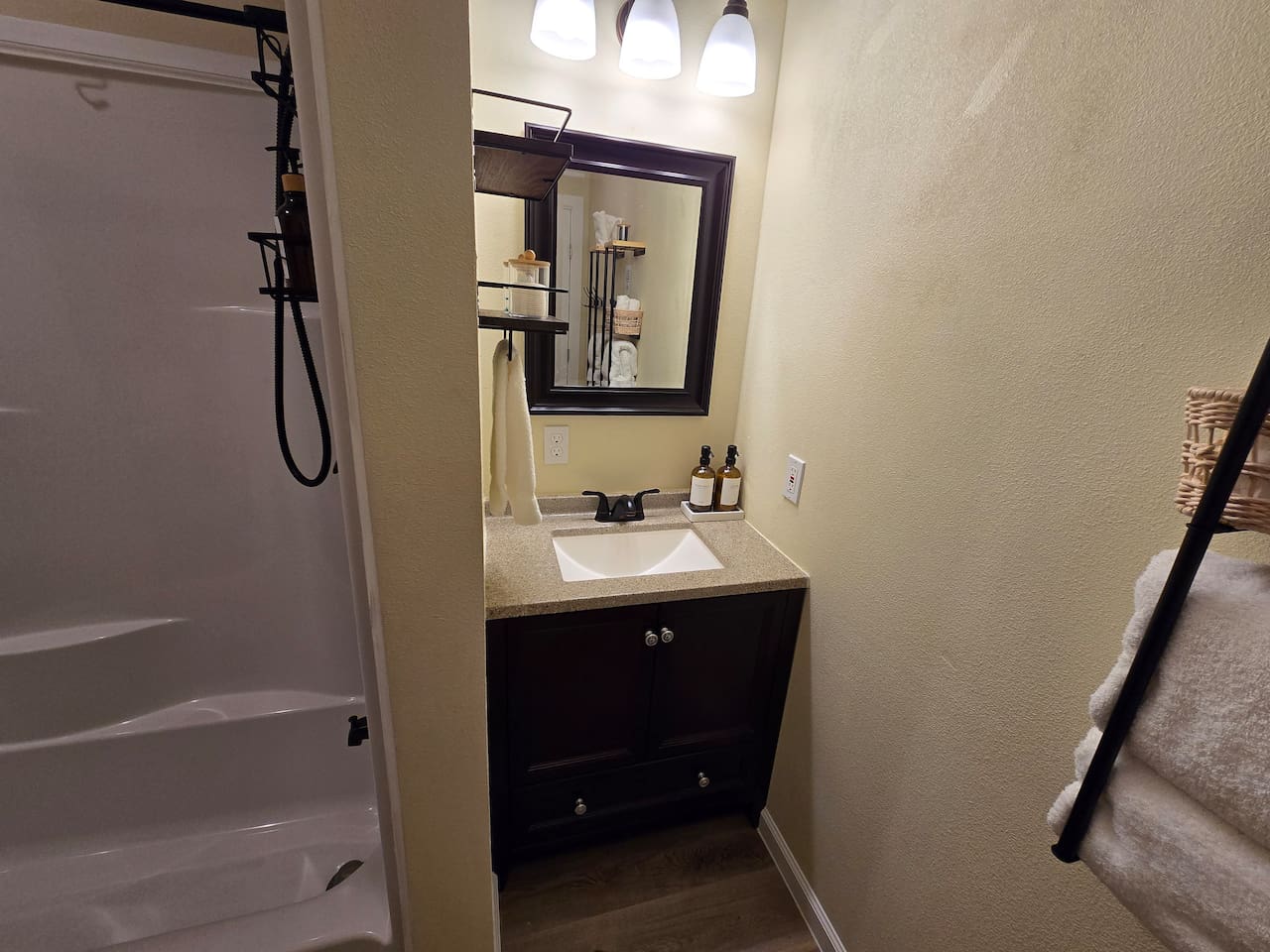 Downstairs bathroom - soap and lotion provided.