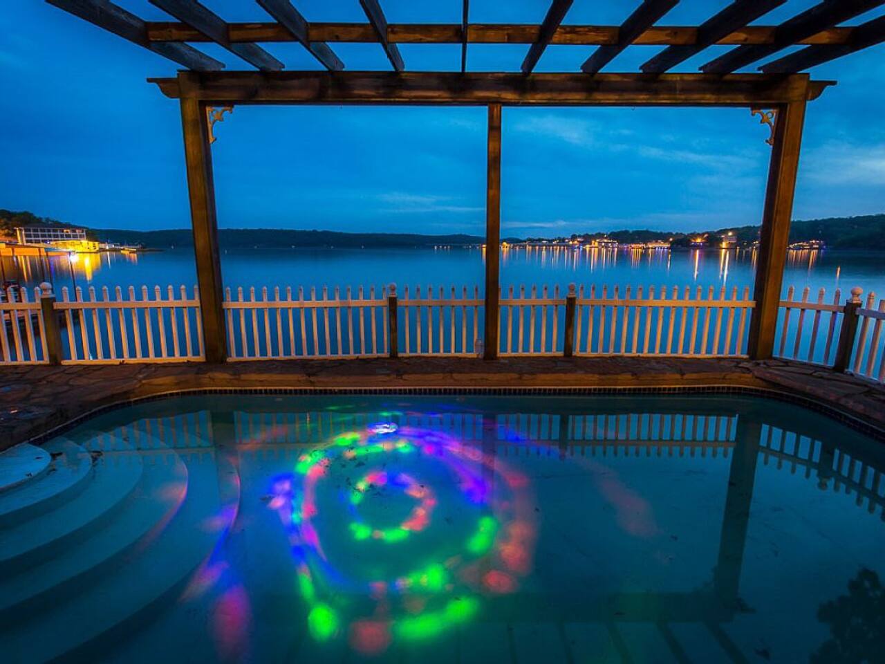 Lake side pool