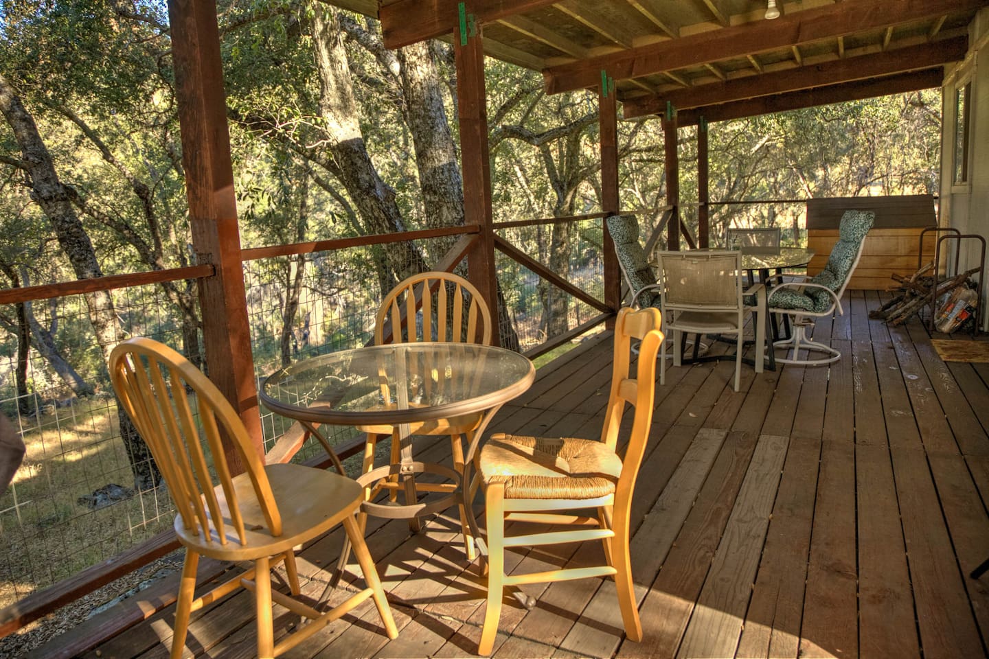 Deck off the guest house
