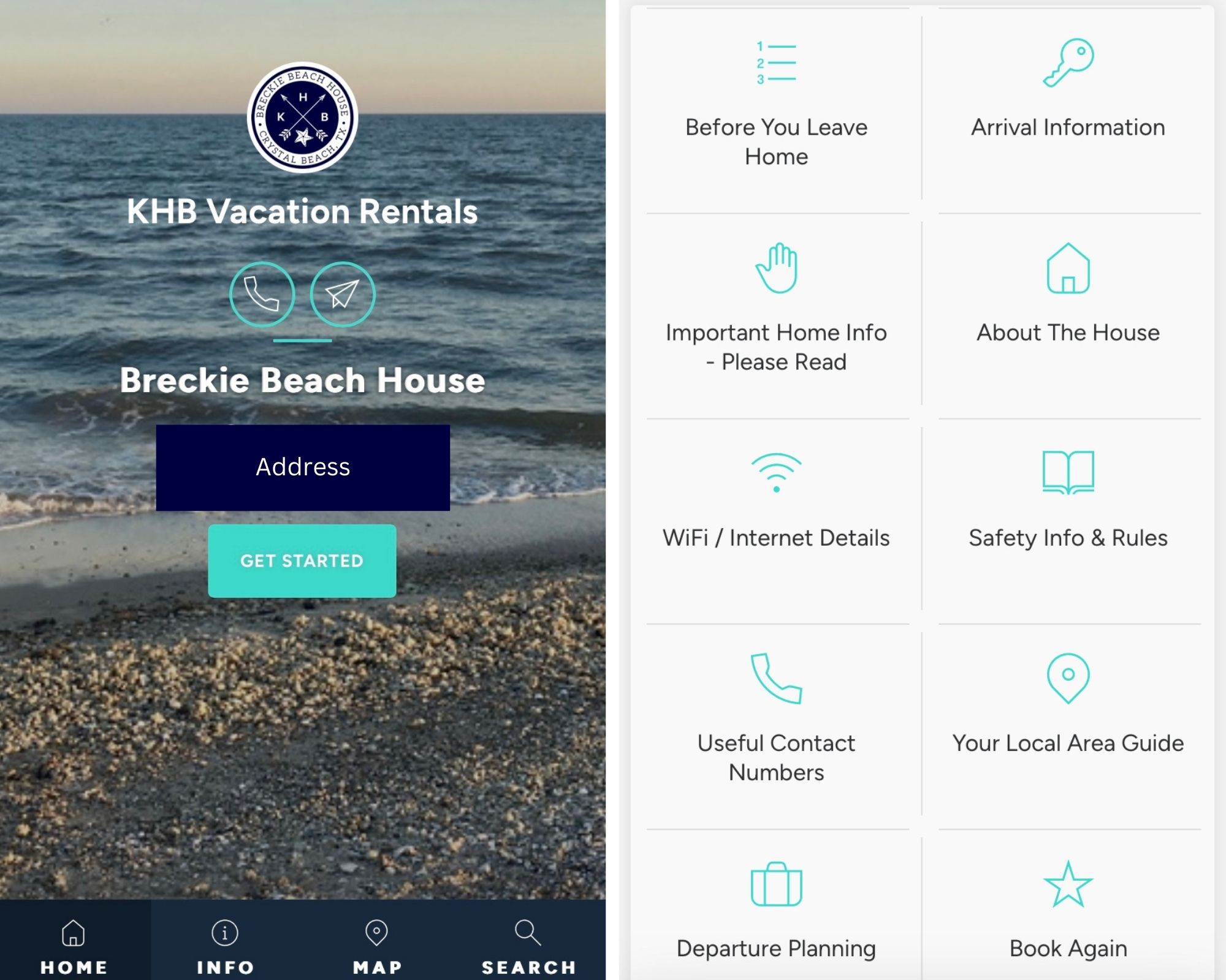 We utilize a digital guidebook so you have all the information you need for your stay at your fingertips. Sent before your stay so you know what to expect.