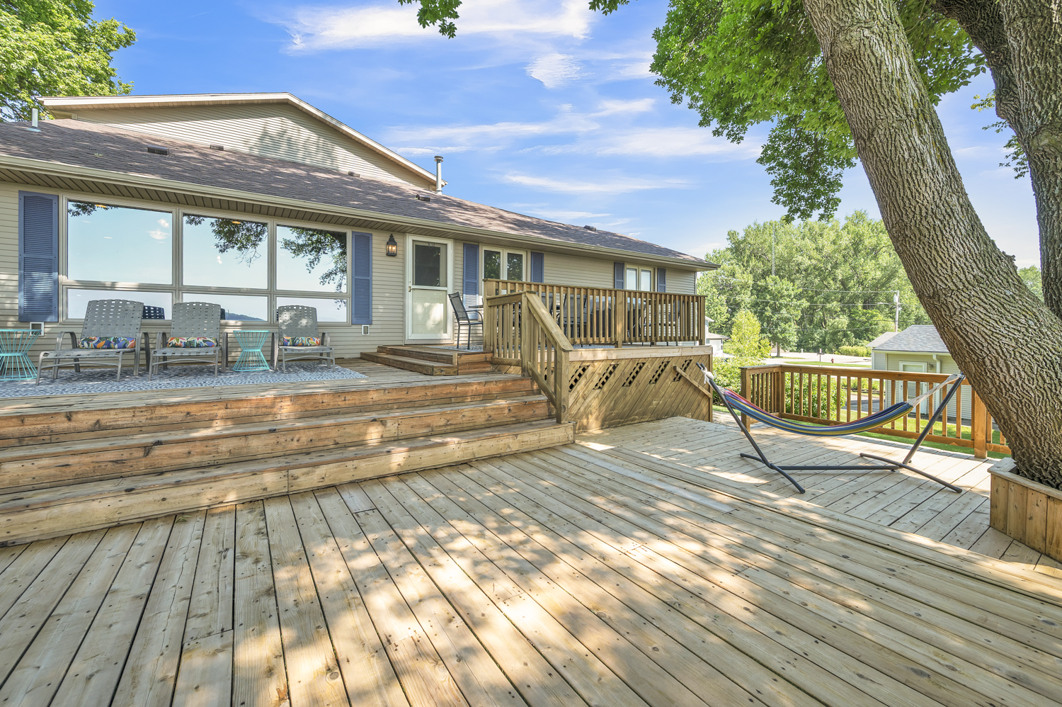 Large, open deck space