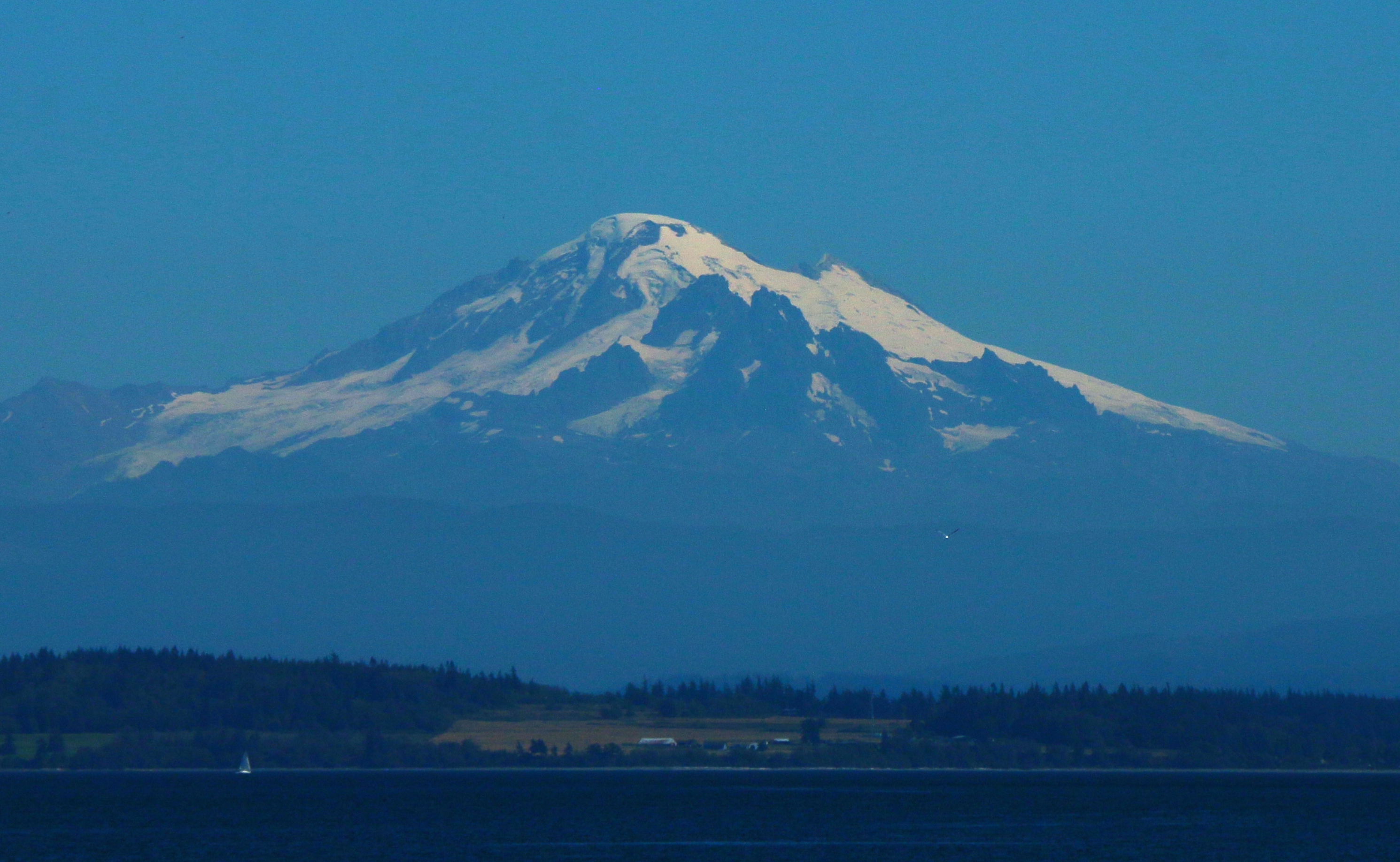 Mount Baker seen from the private community beach. Its always a great day when the "Mountain is out!"