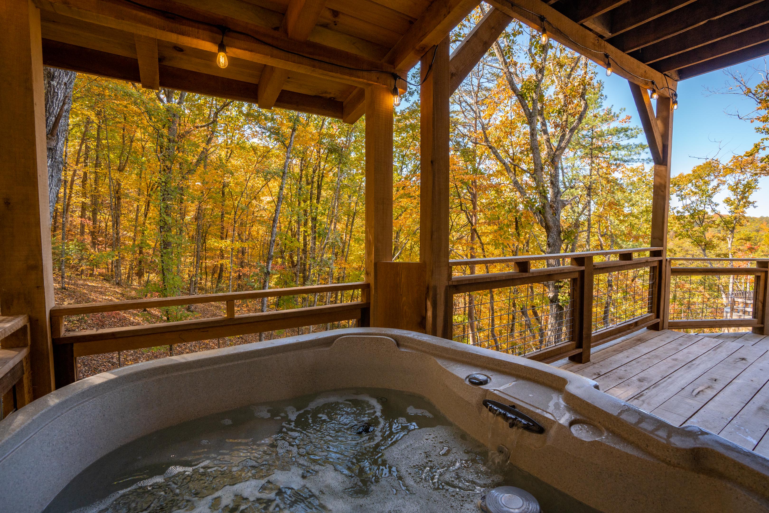 Fall Hot tub views