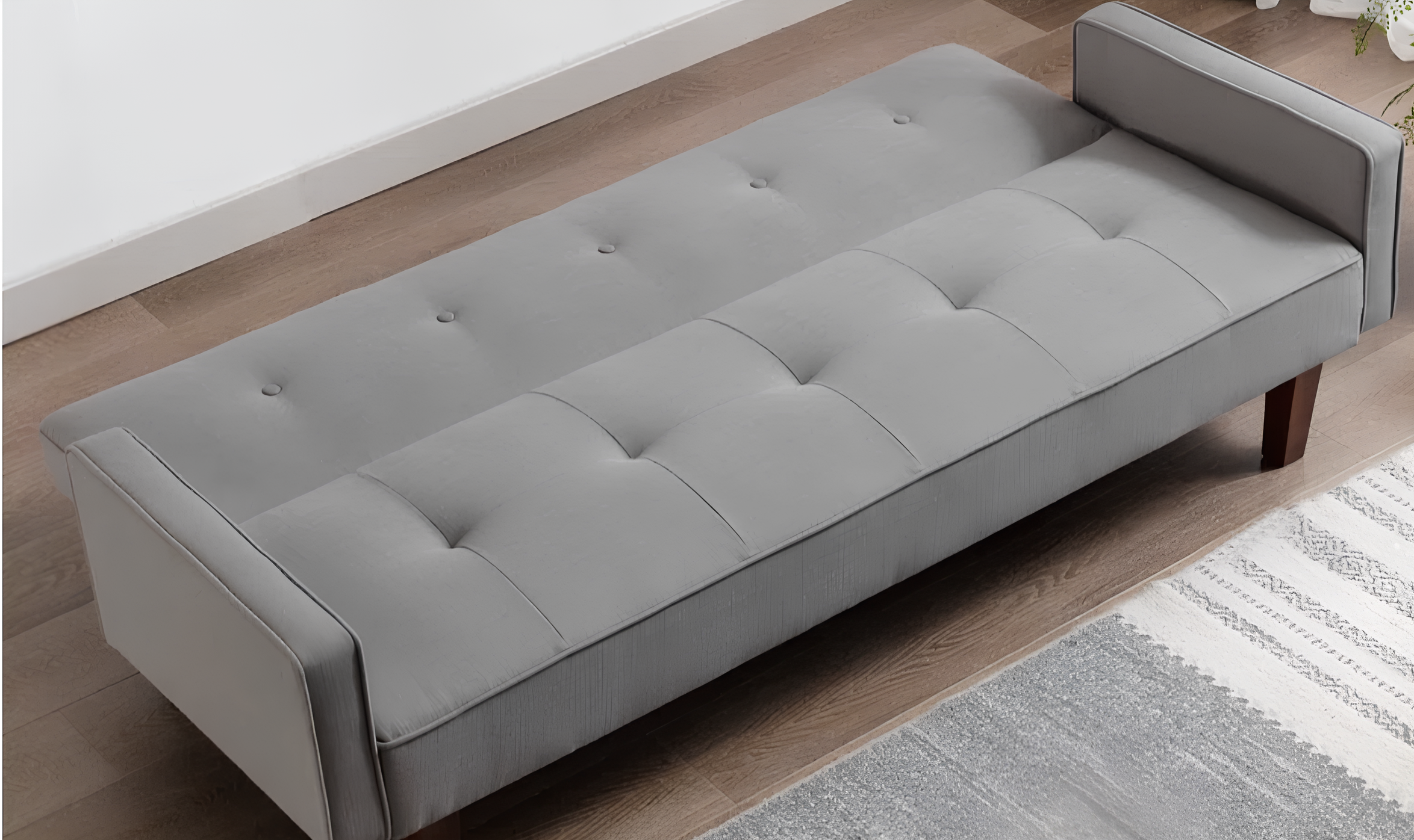 Seamlessly transitions into a twin-sized sleeper sofa to comfortably accommodate an extra guest.