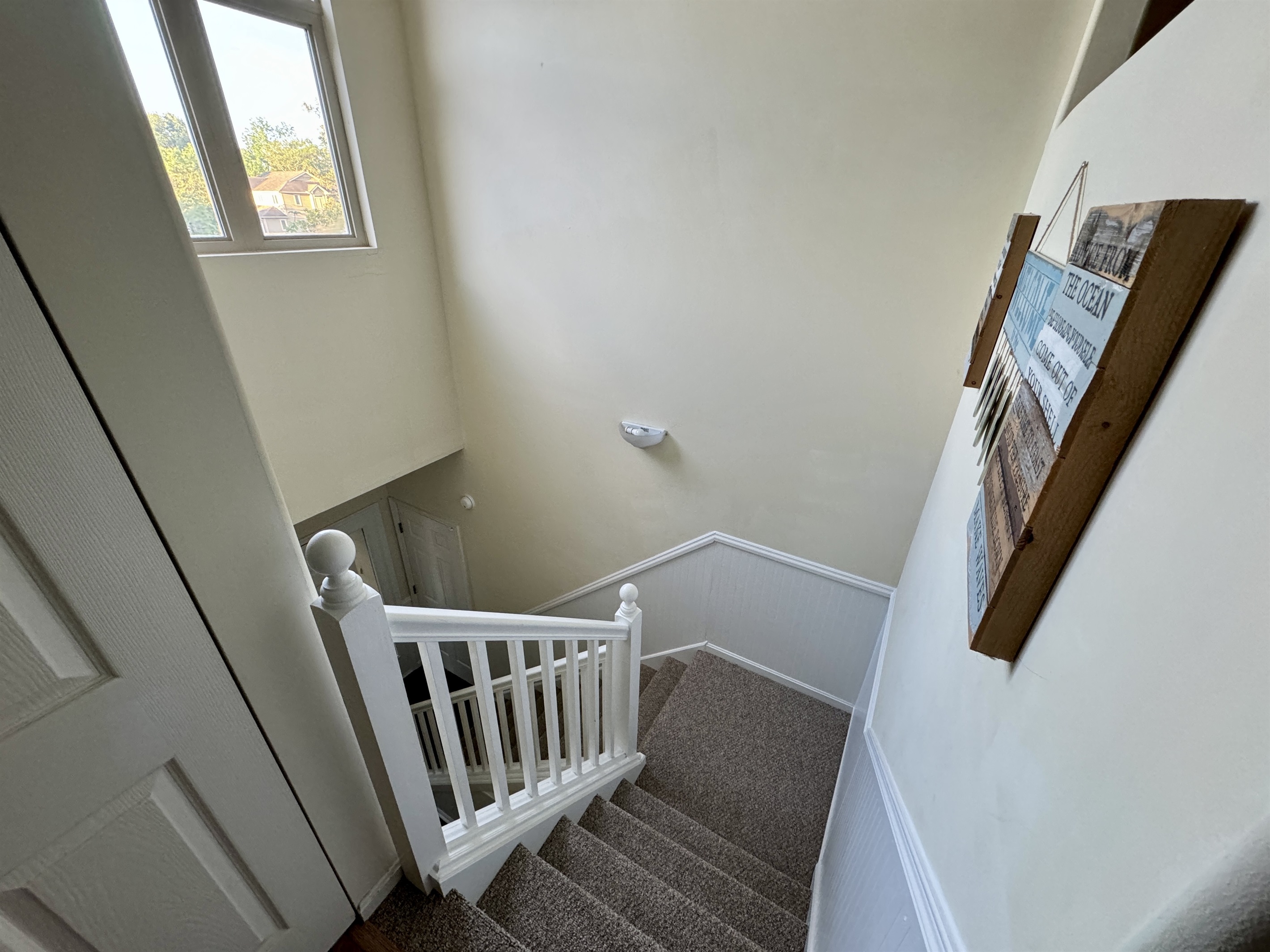 Stairs Going Down to Front Door