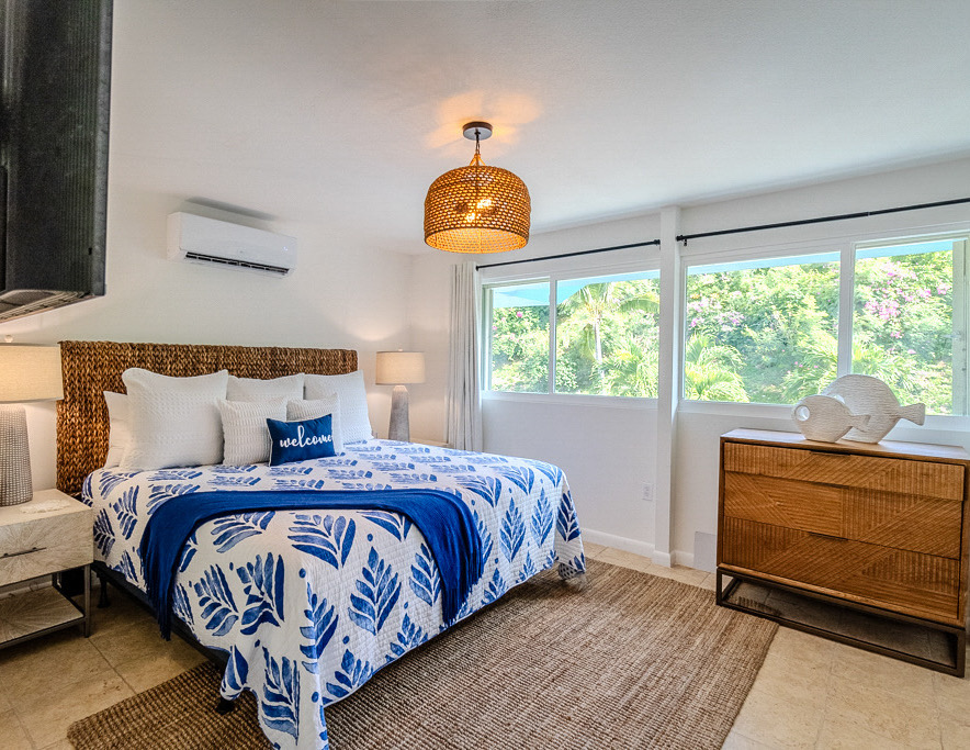 Comfortable and well-appointed bed.