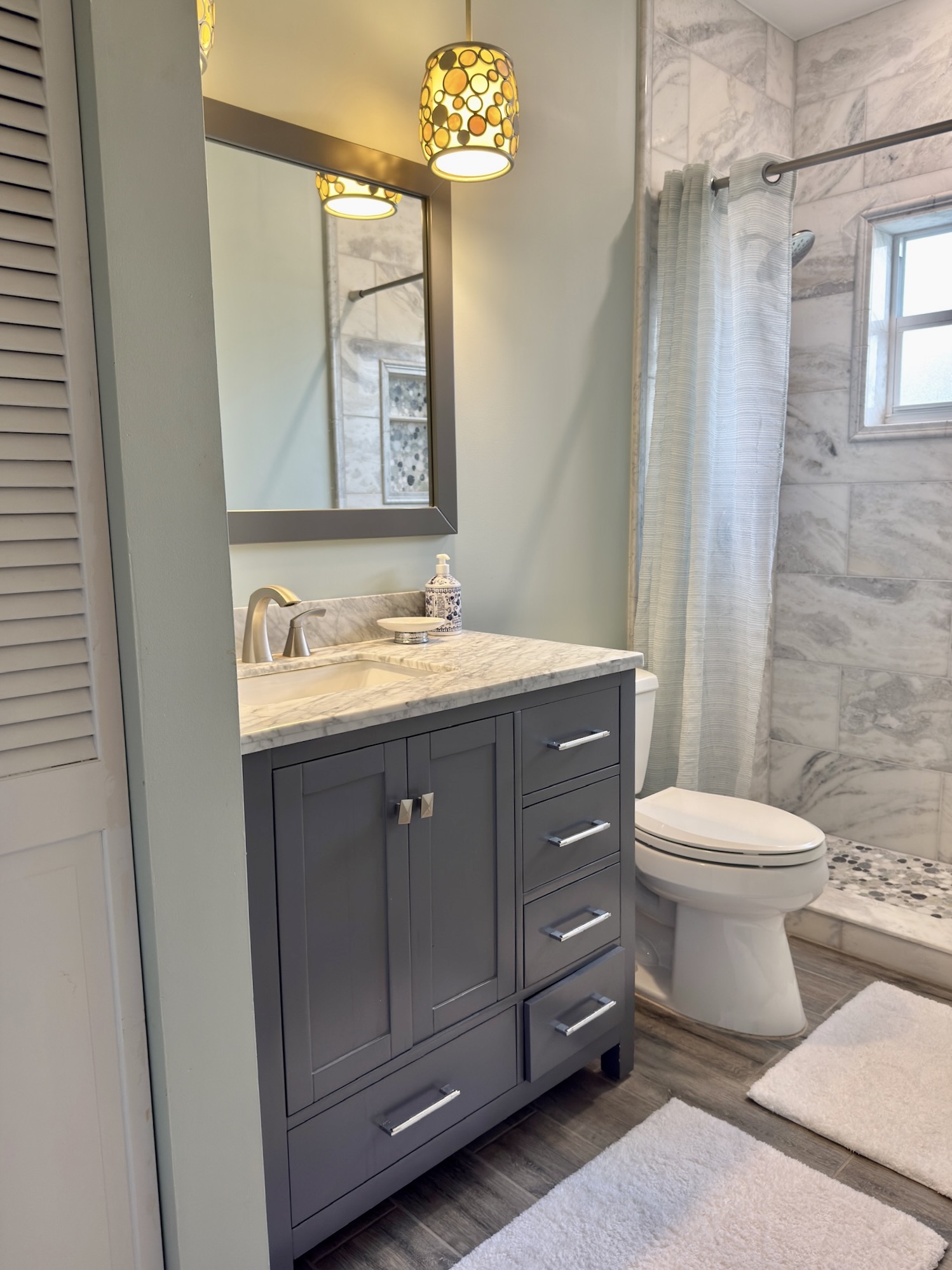 Hallway bathroom