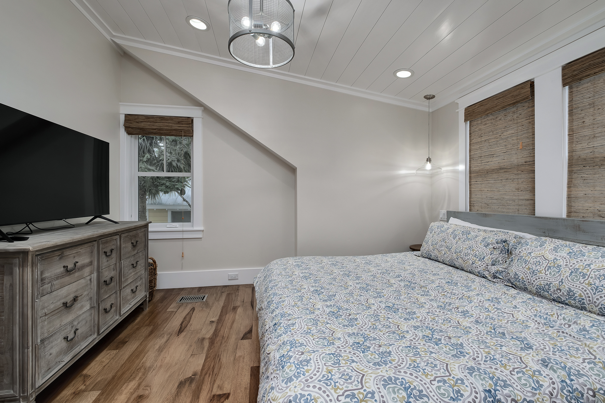 2nd King bedroom with large dresser and ensuite bath.