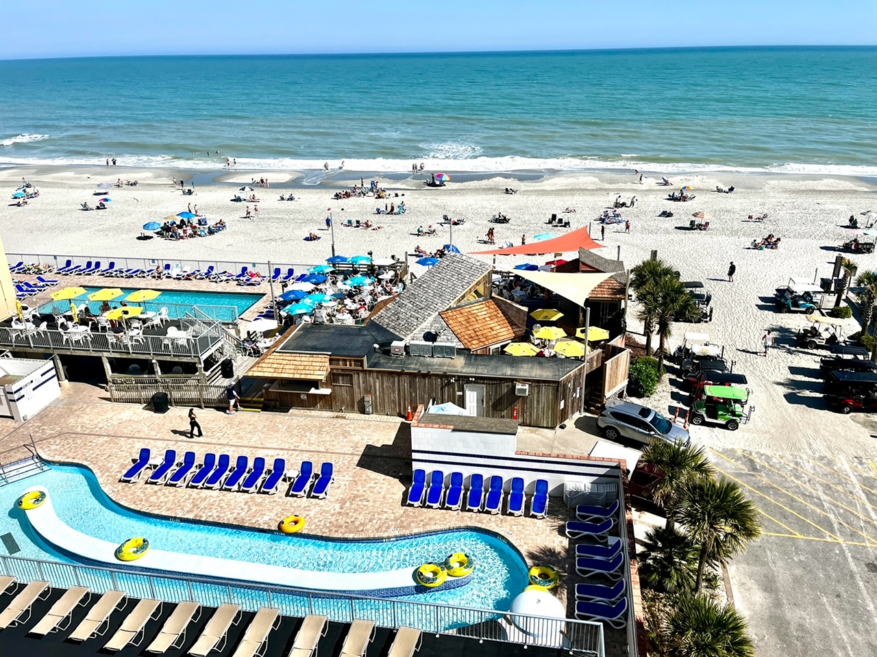 View From Balcony - the Beach and Ocean Annies!