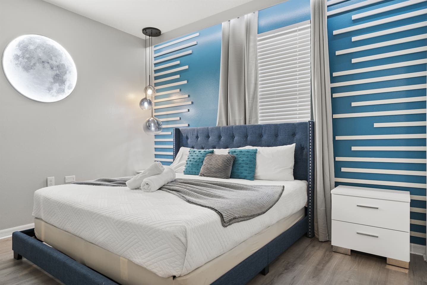 Luxury King Bedroom w/ Large Smart TV