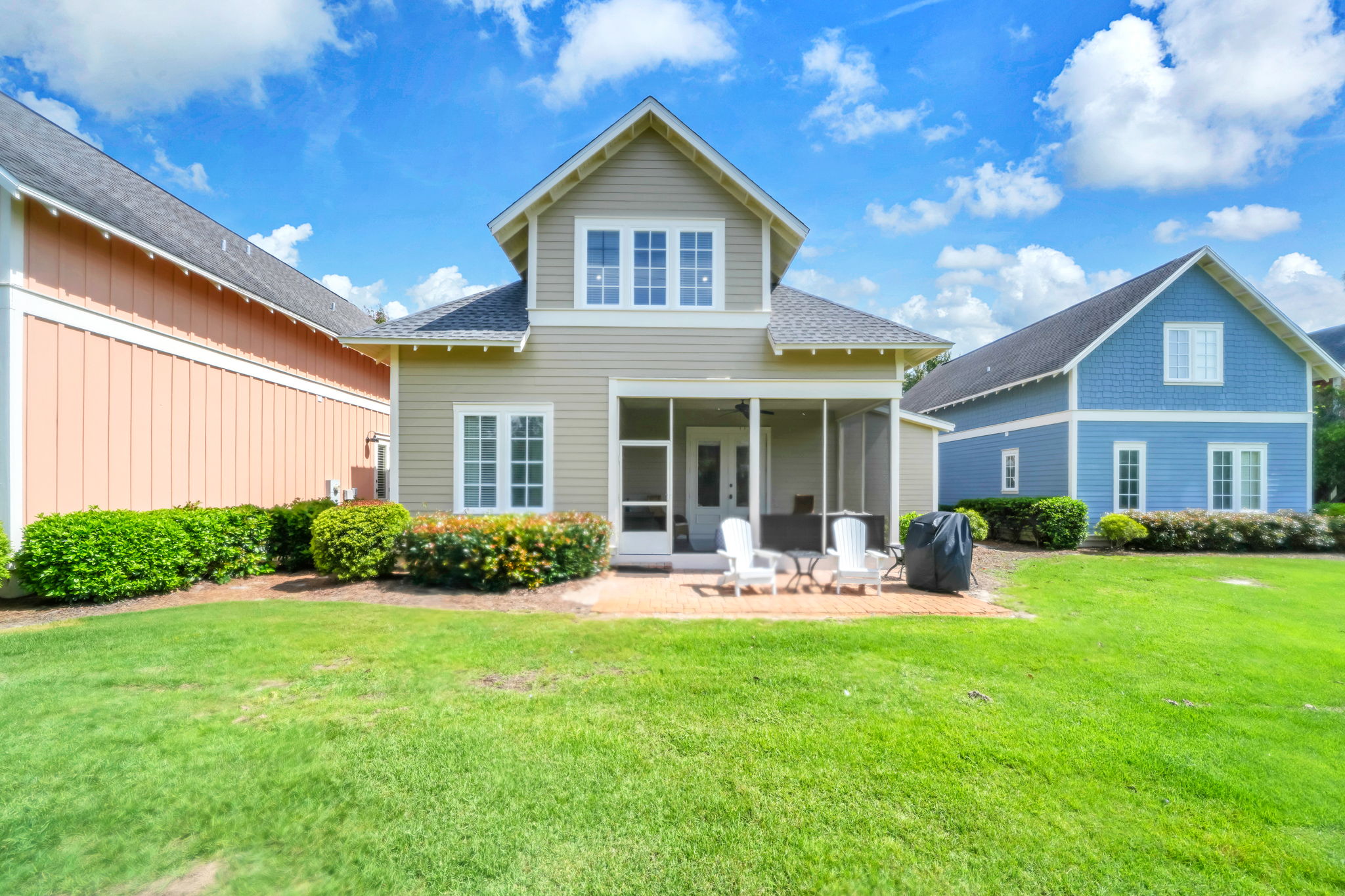 Backyard, patio and screened porch