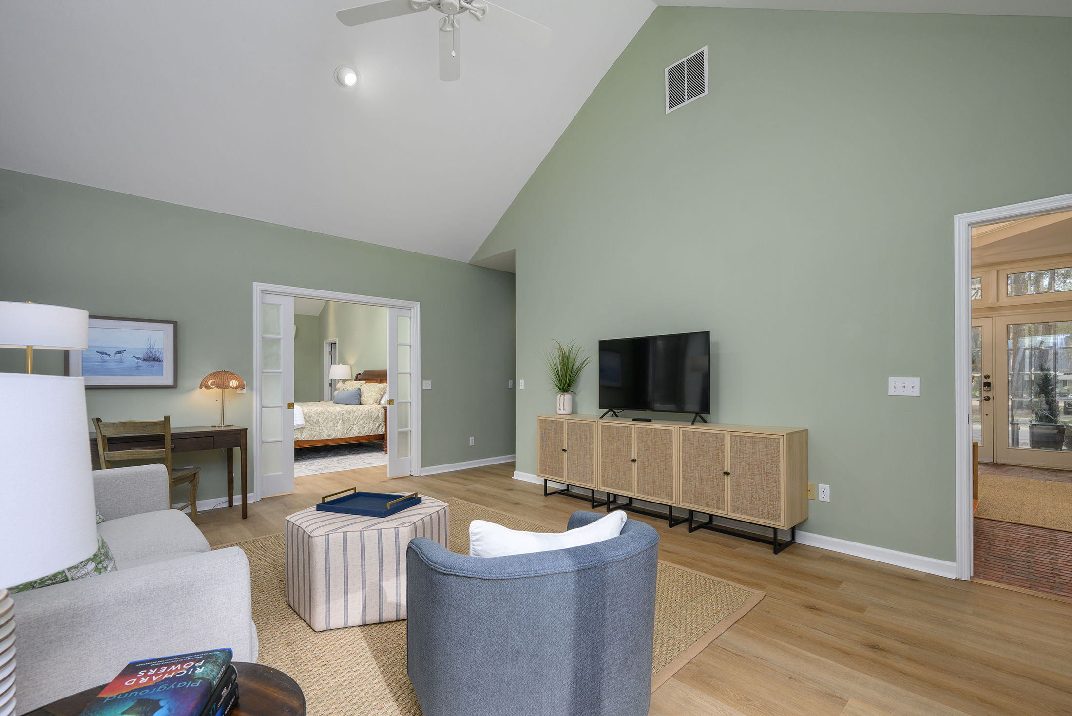 Private sitting area in primary suite