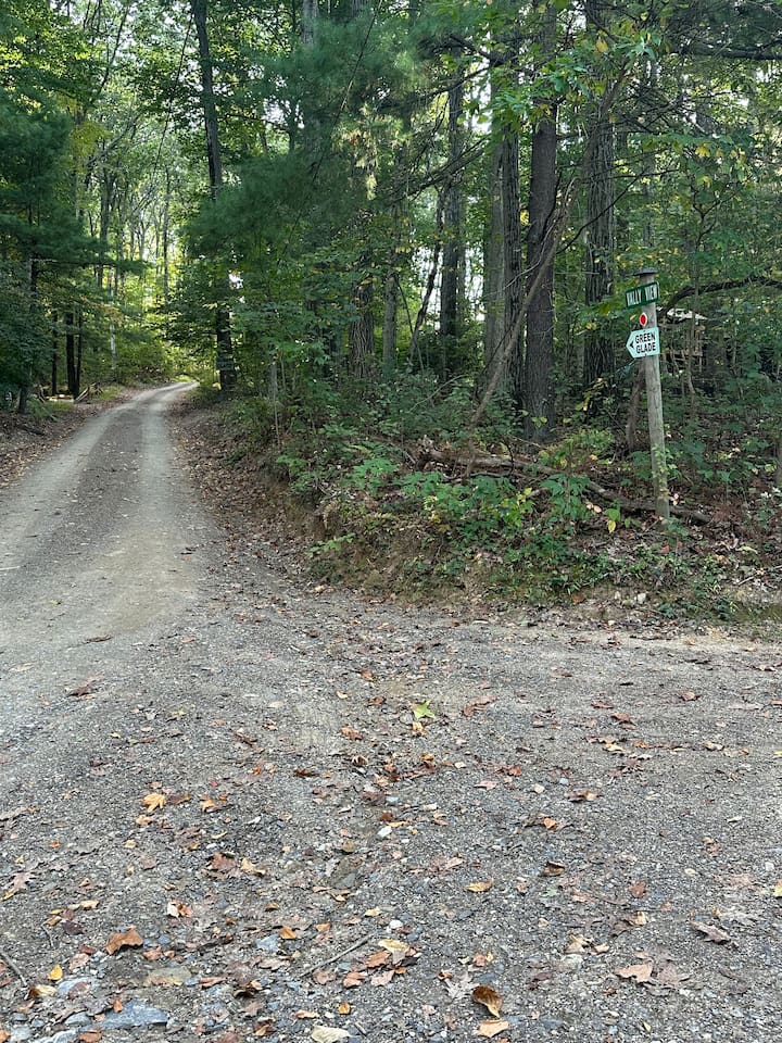 follow these signs to the cabin because GPS is not very reliable on mountain 