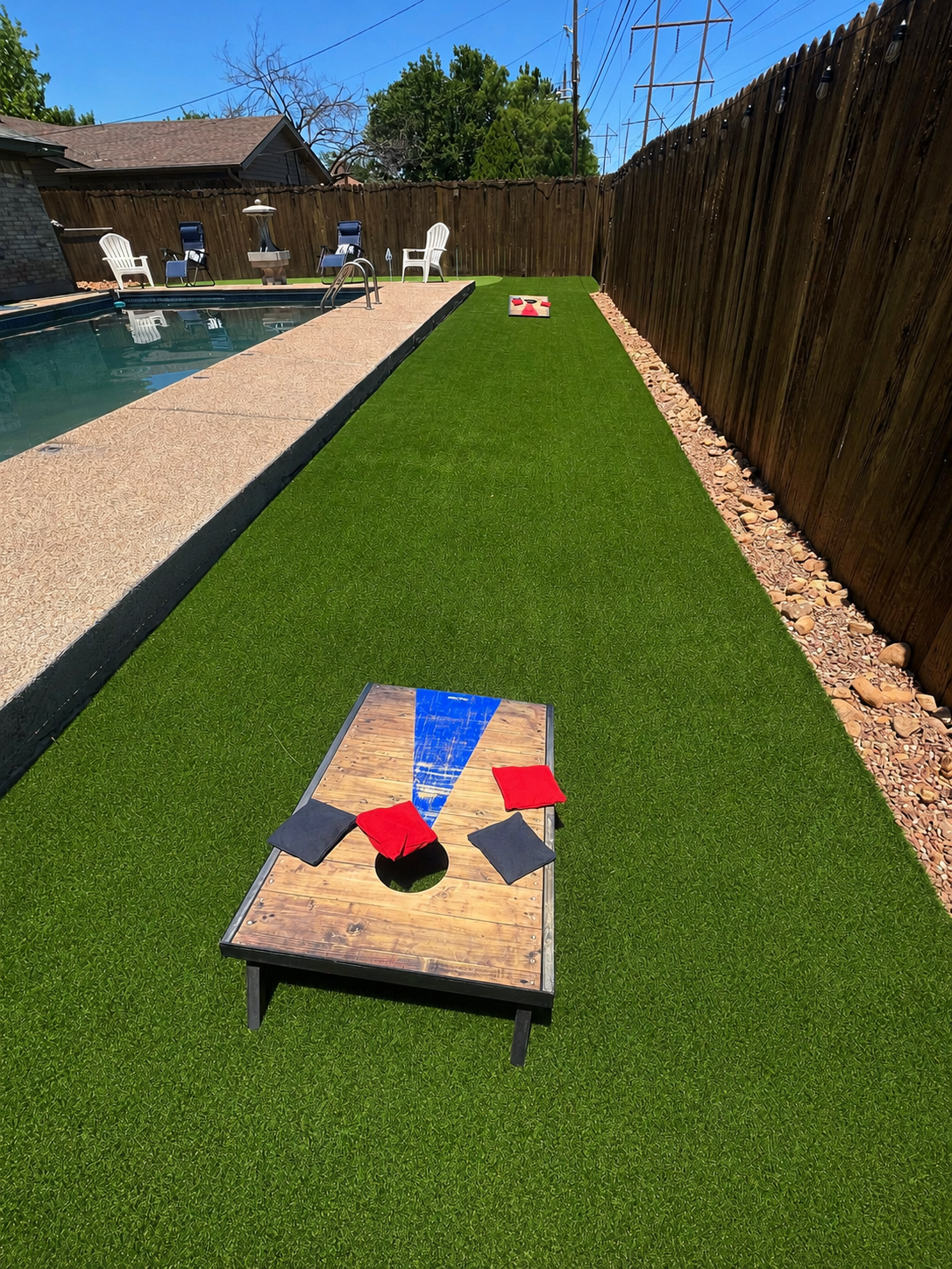 Corn Hole Game Area