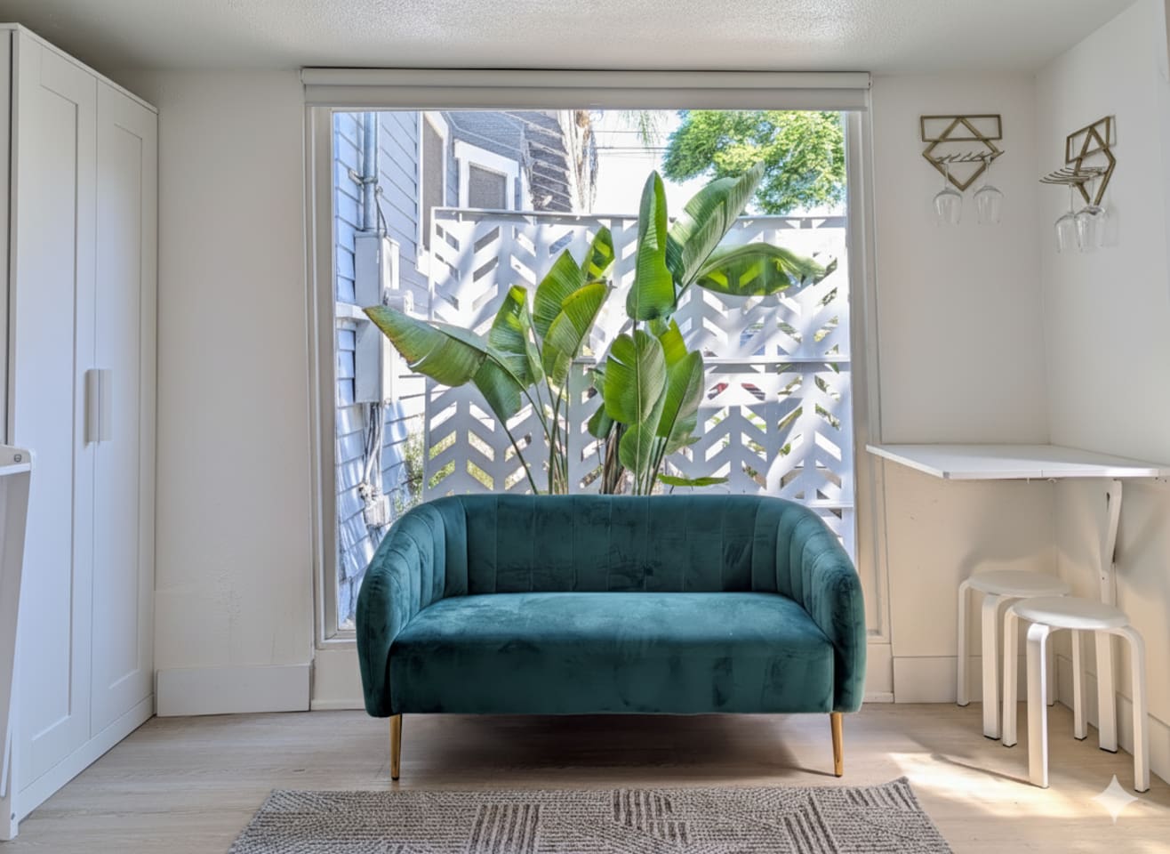 Cozy corner with natural light. 🌿